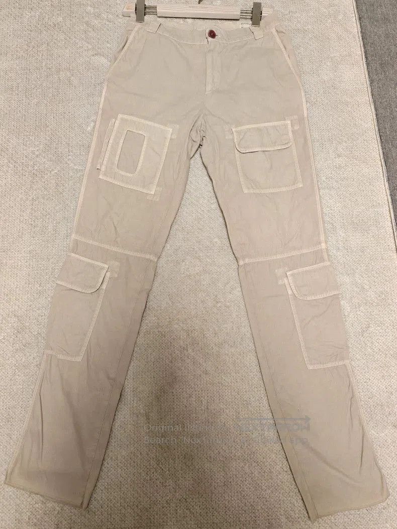 Brunello Cucinelli Beige Cargo Pants.