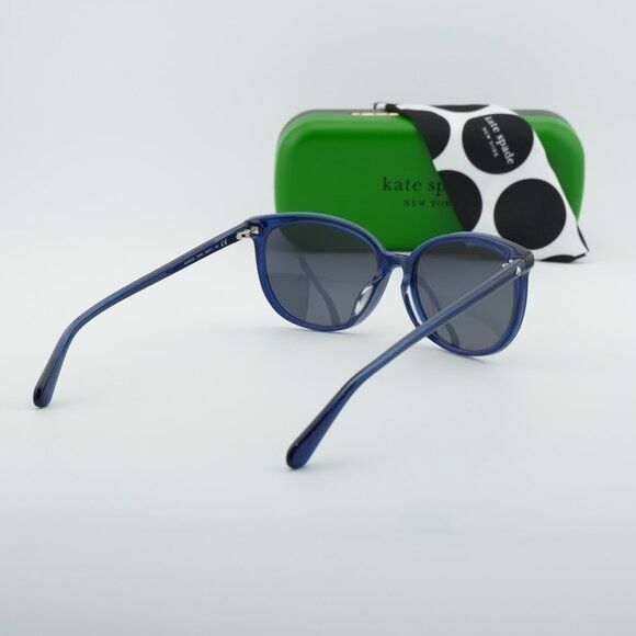 Kate Spade Kate Spade ALINA/F/S 0PJP IR Sunglasses Blue Cat Eye Frame Size ONE SIZE - 9 Thumbnail
