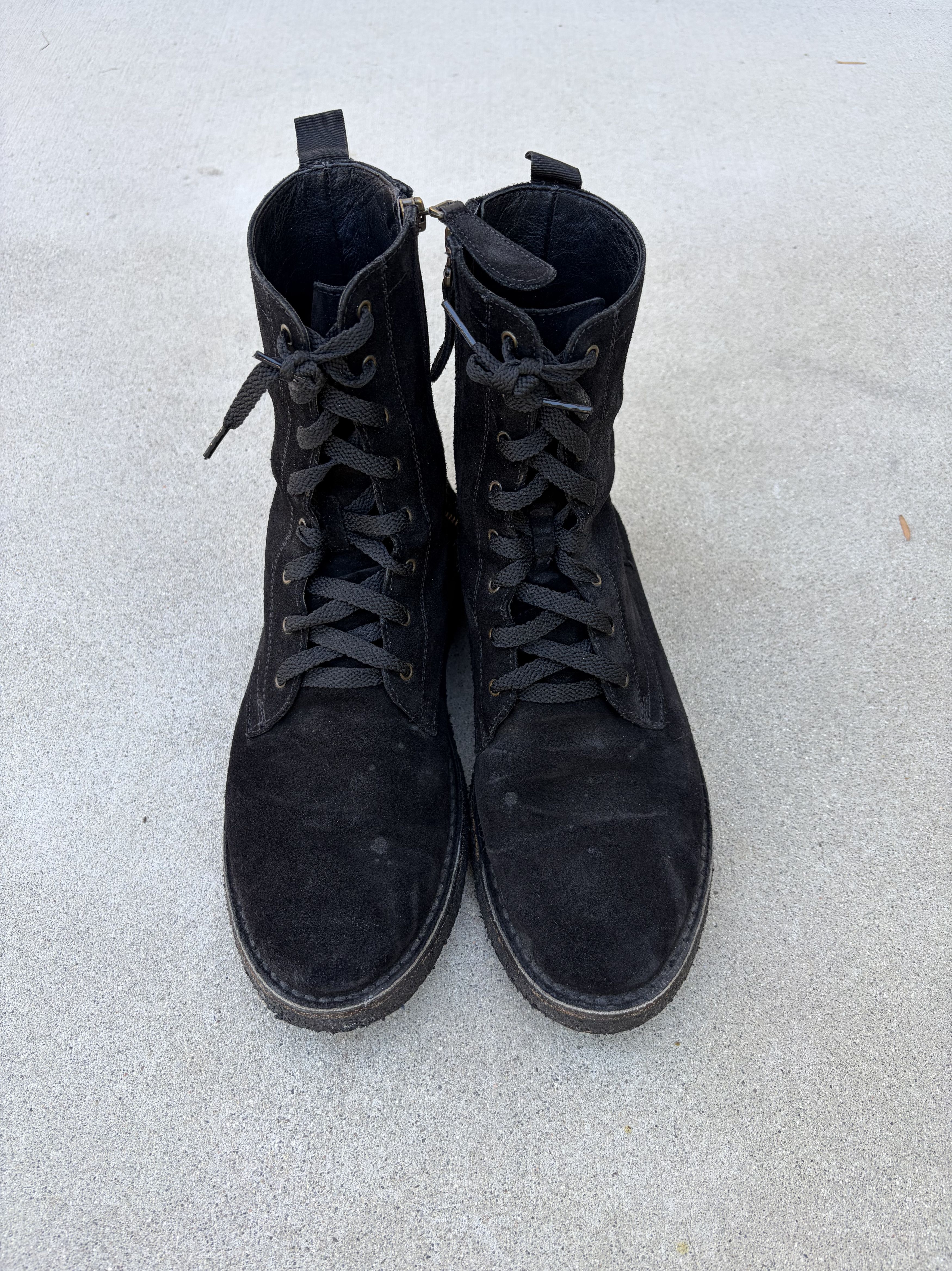 Burberry Burberry black suede zip-up boots Size US 8.5 / EU 41-42 - 3 Thumbnail
