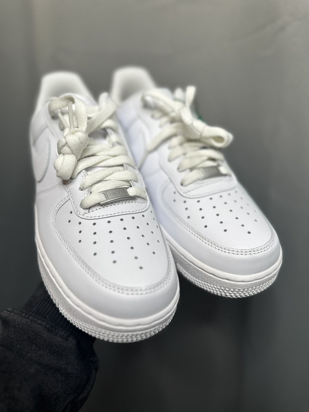 image of Nike Air Force 1 07 Shoes in White, Men's (Size 8)