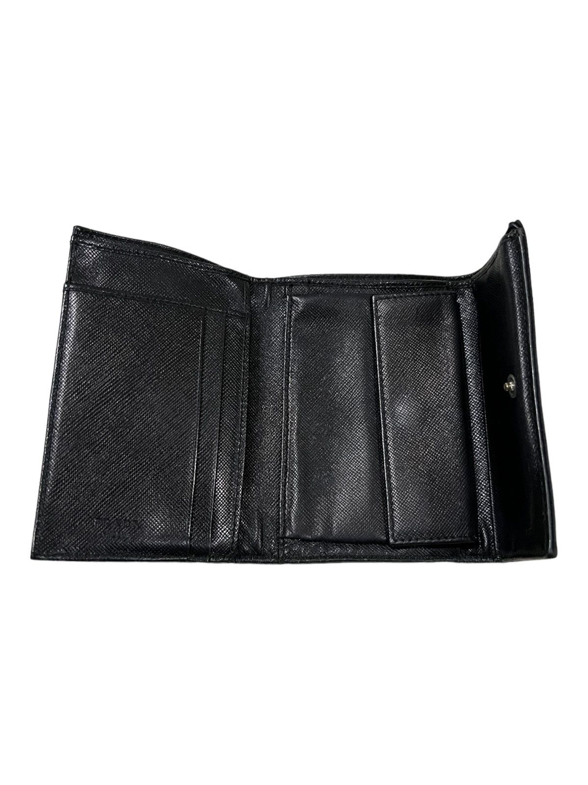 Prada Vintage Prada Tessuto Triangle Logo Plate Trifold Wallets Size ONE SIZE - 5 Thumbnail
