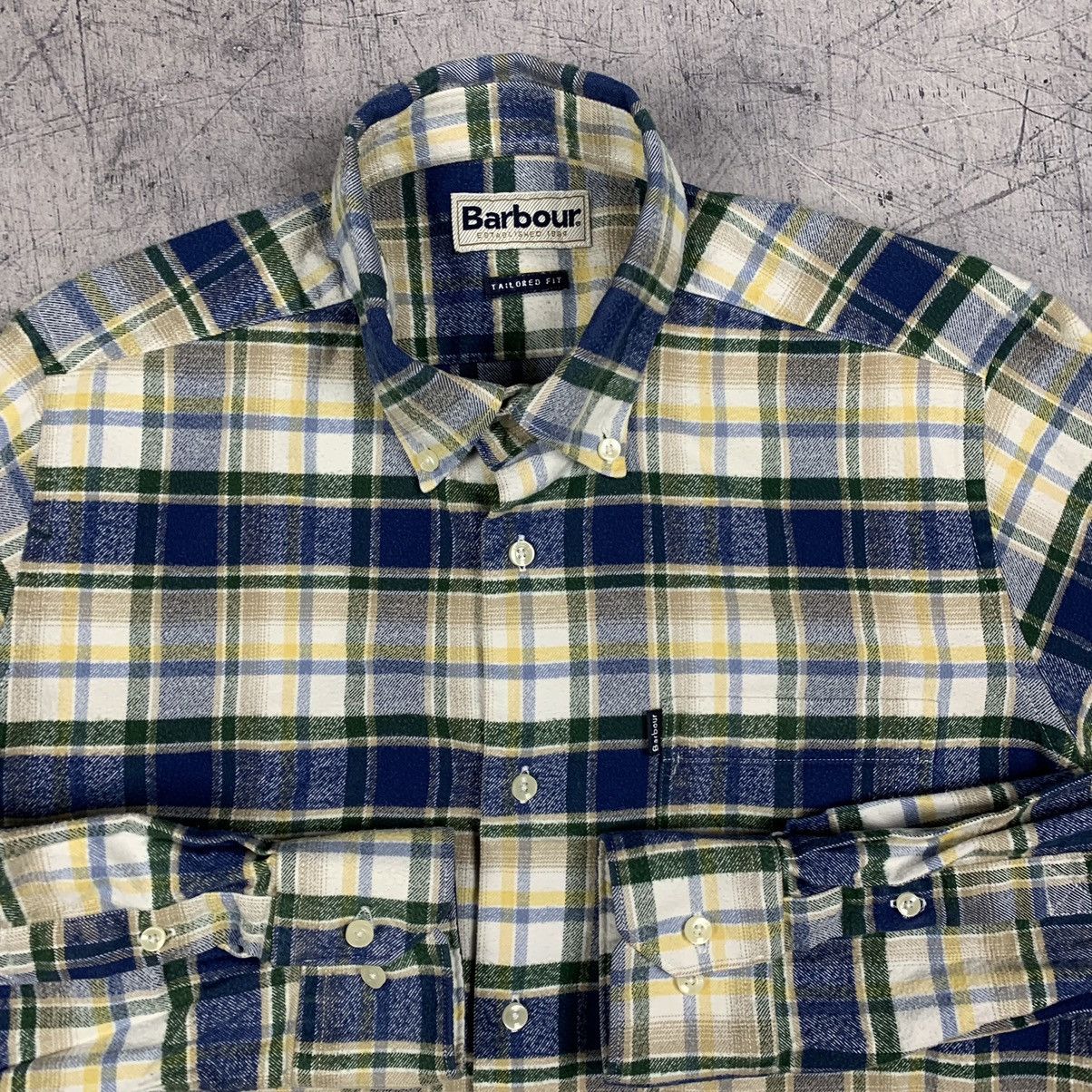 Barbour Barbour Buttons Ups Flannel Shirt Long Sleeve Mens Size M Size US S / EU 44-46 / 1 - 8 Thumbnail