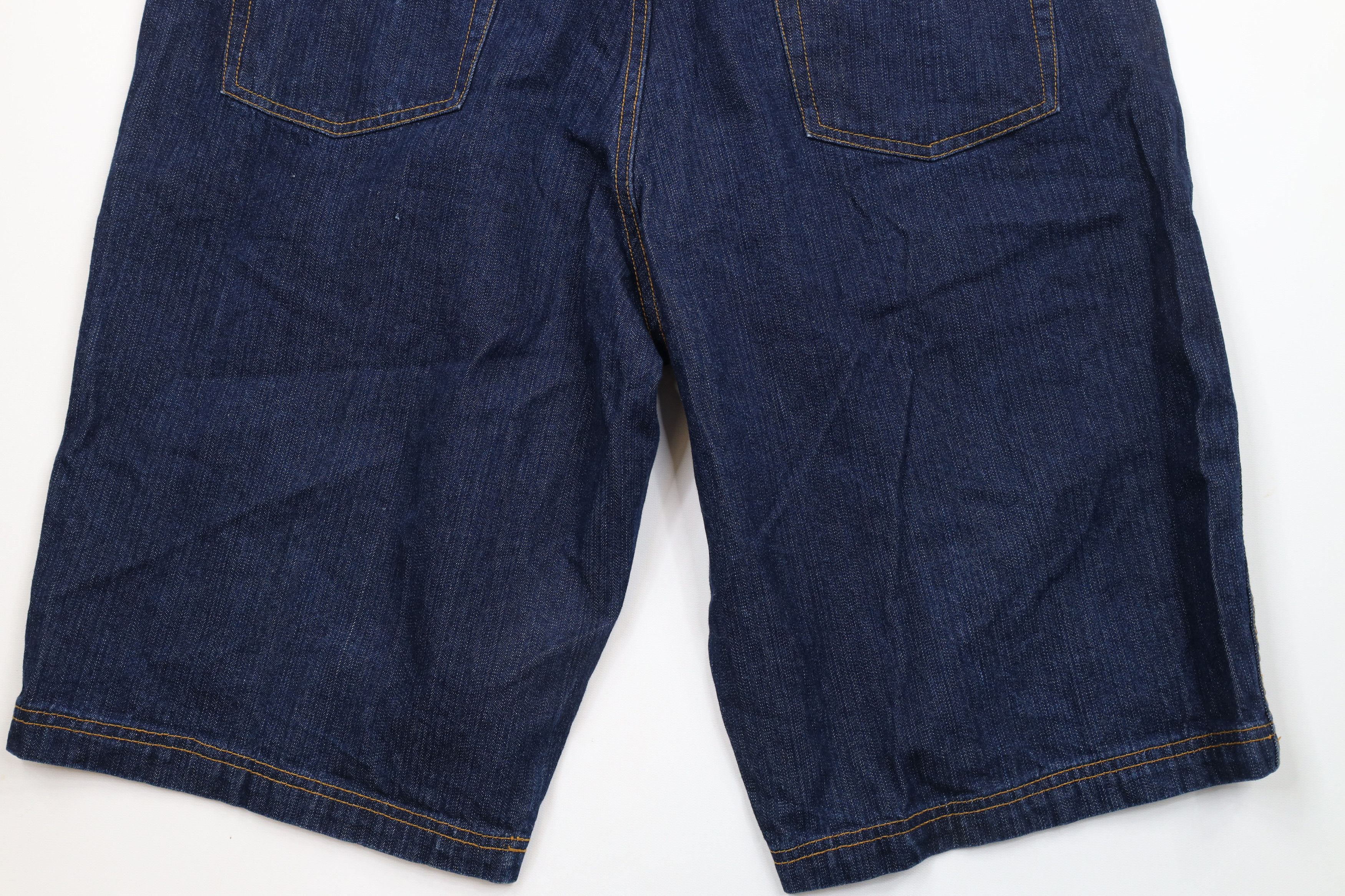 Fubu × Vintage Vintage 90s Fubu Out Baggy Fit Denim Jean Shorts Jorts Blue Size US 38 / EU 54 - 10 Thumbnail