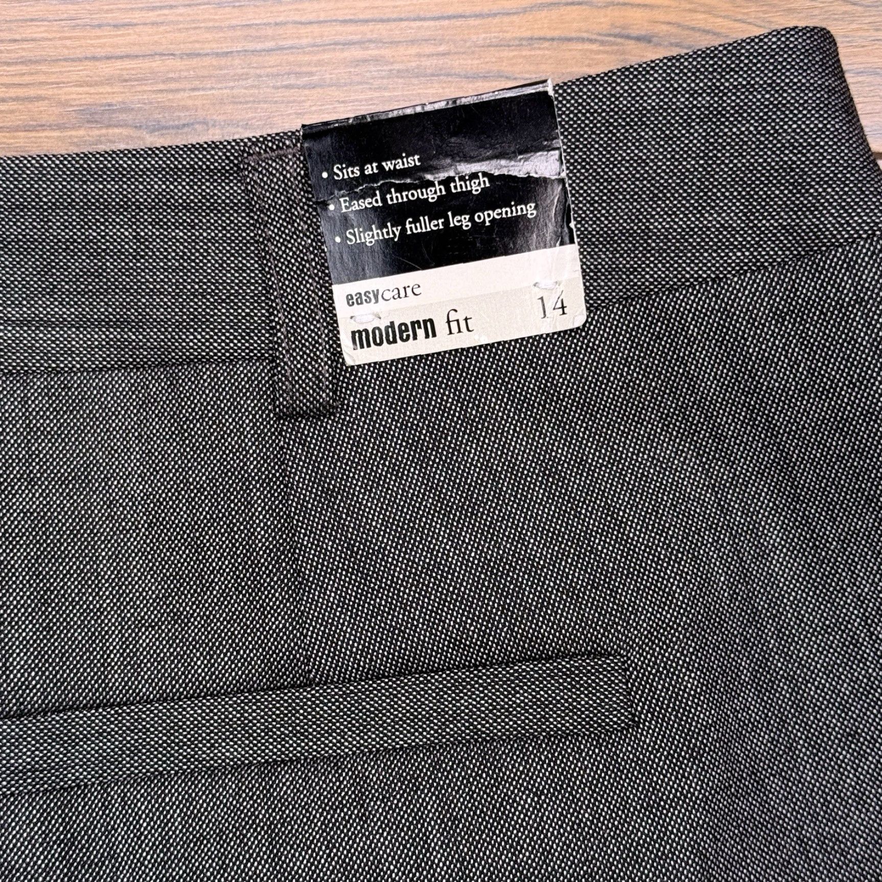 Jones New York Jones New York Modern Fit Pants Women 14 Gray Easy Care Stretch Dress Pants Regular Inseam 32 Flared Leg Size 36" / US 14 / IT 50 - 7 Thumbnail