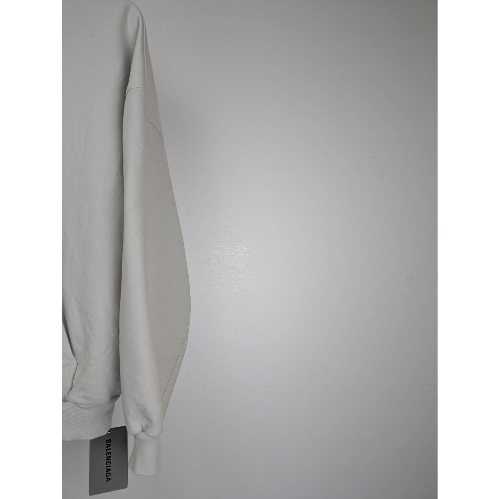 Balenciaga o1rshd1 Zip-up Hoodie Loop Sports Icon Print Mol Dirty White Size US M / EU 48-50 / 2 - 2 Thumbnail
