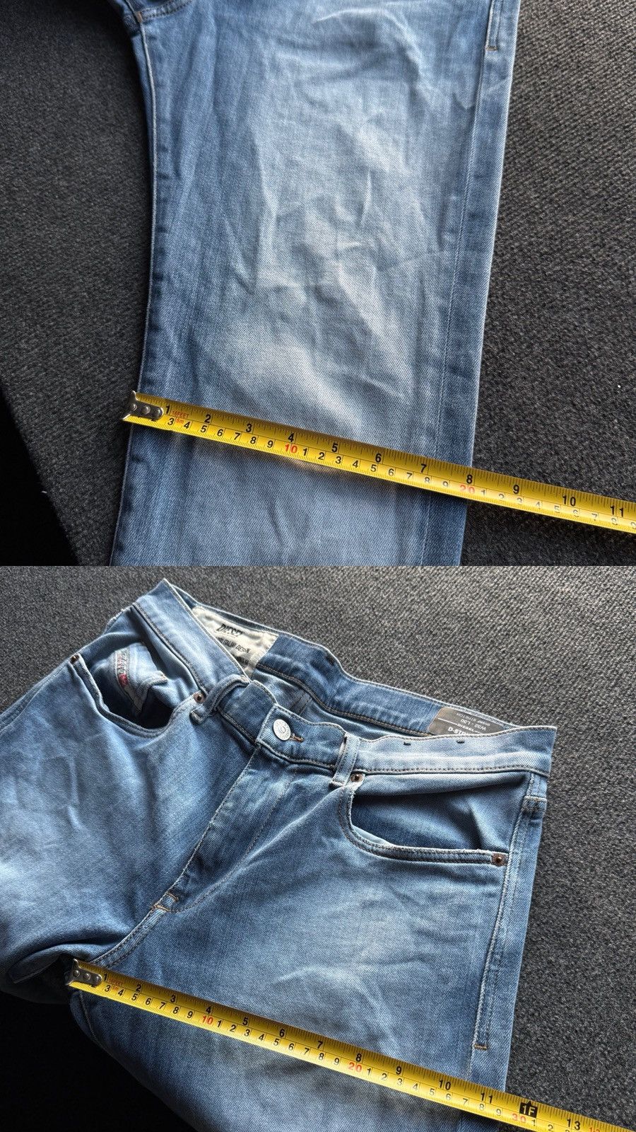 Diesel 00s Y2K Luxury vntg Diesel D-Strukt Slim Light Wash Jeans Size US 32 / EU 48 - 25 Thumbnail