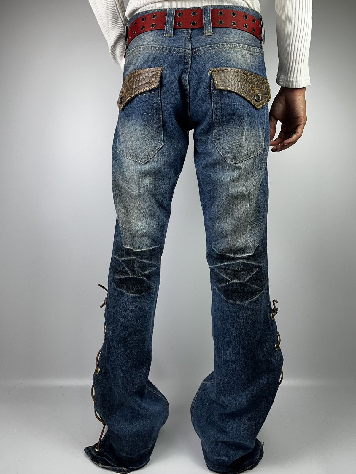 GOSTAR DE FUGA Lace up flare jeans rootthree ifsixwasnine lgb style Size US 30 / EU 46 - 19 Thumbnail