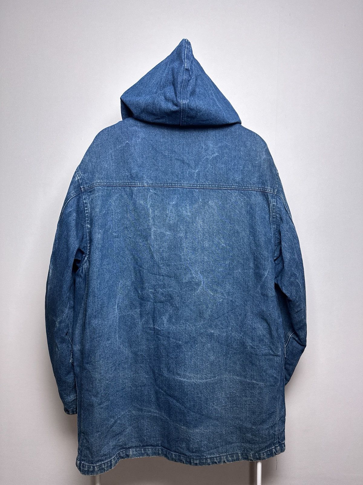 Valentino Valentino Vintage 1980s Denim Jeans Duffle Coat Jacket Size US L / EU 52-54 / 3 - 14 Thumbnail