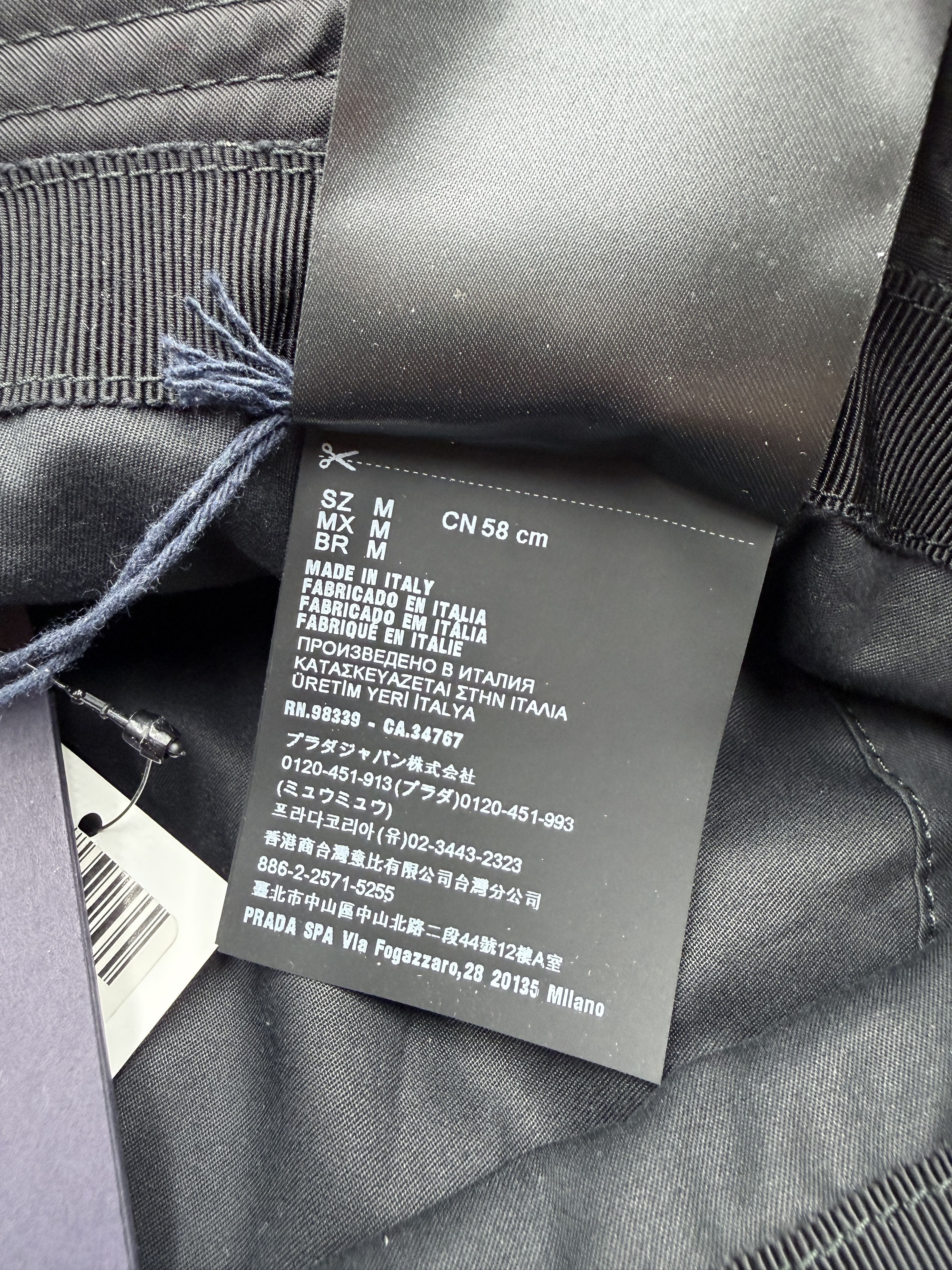 Prada Prada Re-Nylon Bucket Hat Black Size M Size ONE SIZE - 6 Thumbnail