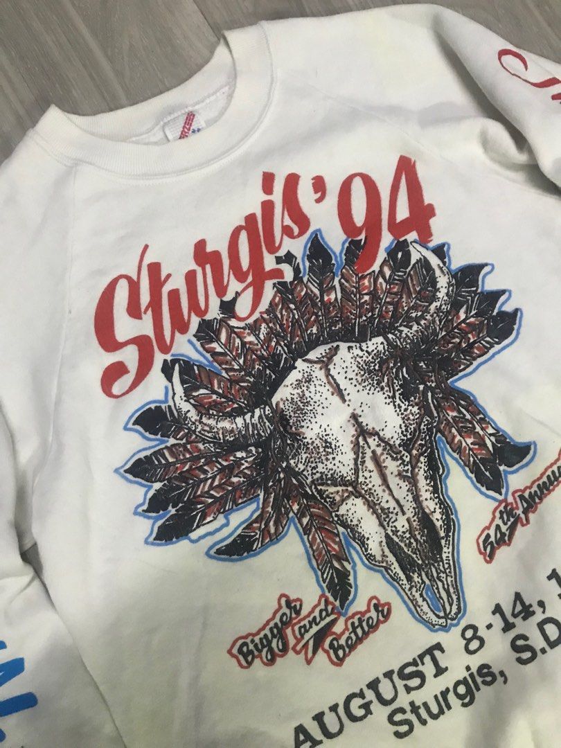 Harley Davidson Vintage 90s Sturgis Bike Week Harley Davidson Sweatshirt Size US M / EU 48-50 / 2 - 7 Thumbnail