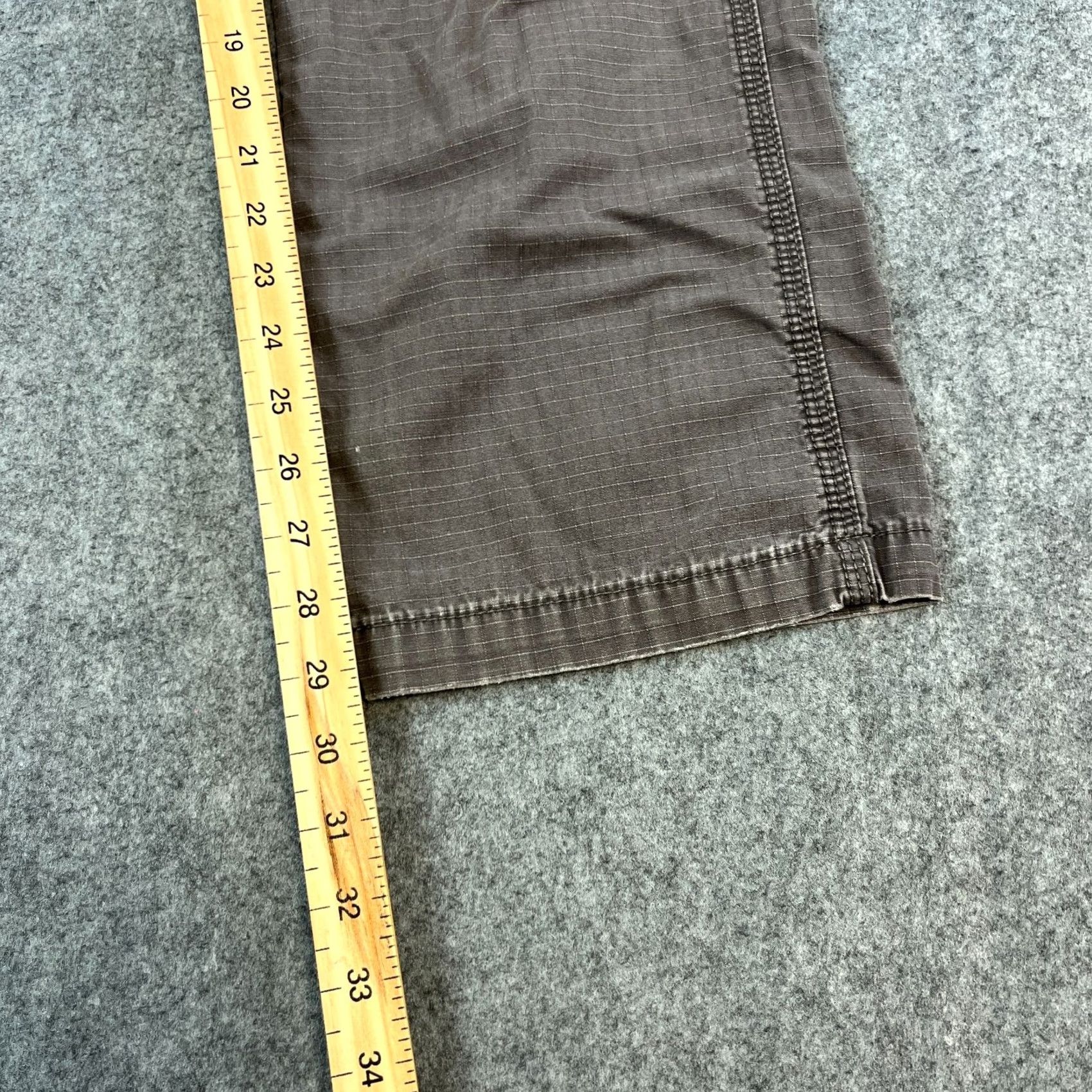 Carhartt Carhartt Mens Cargo Trousers Pants Relaxed Fit 28 Grey Ripstop Combat Utility Canvas 5-Pocket Dry? No. Size US 28 / EU 44 - 4 Thumbnail