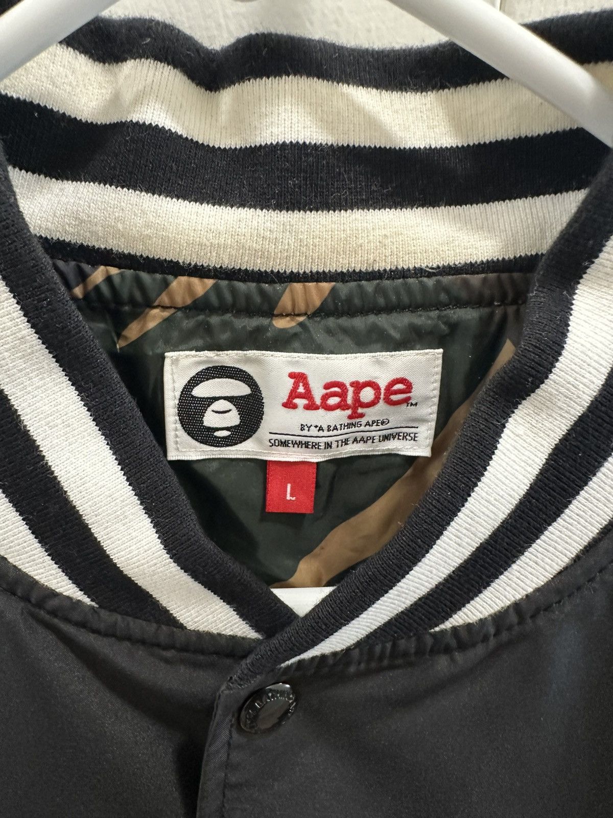 Aape Aape By A Bathing Ape Black and White Bomber Jacket Size US M / EU 48-50 / 2 - 3 Thumbnail