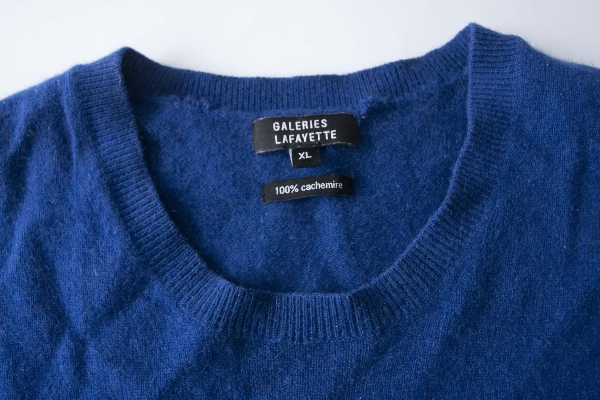 Galeries Lafayette Galeries Lafayette Sweater 100% Cashmere Size XL Blue Size US XL / EU 56 / 4 - 3 Thumbnail
