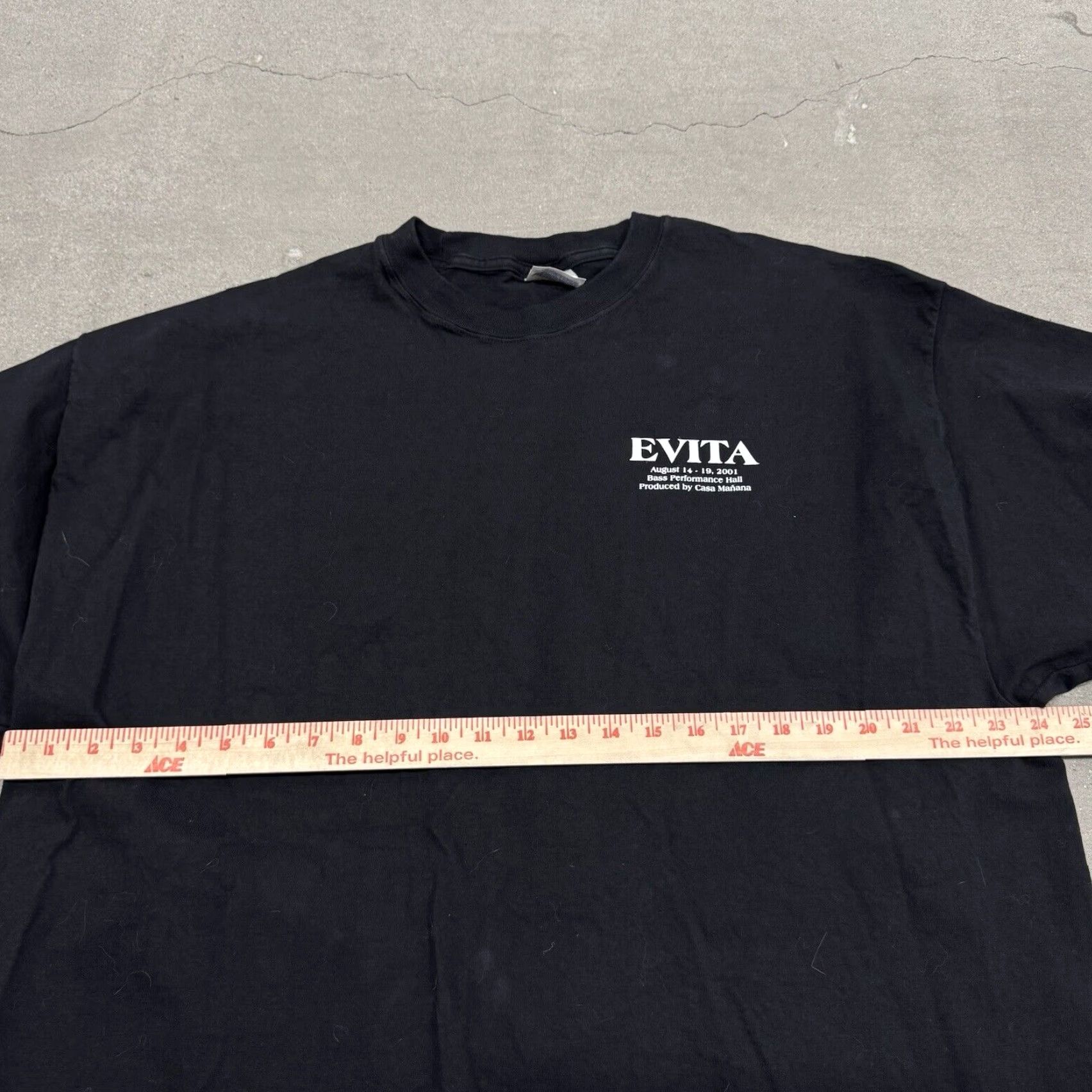 VINTAGE Madonna EVITA Film T-Shirt Men 2XL Black 2000s RARE