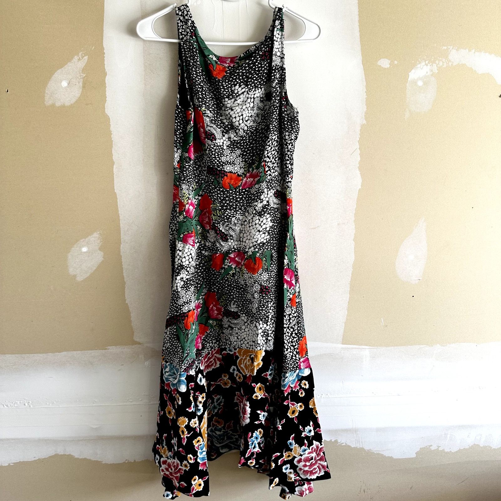 anthropologie maeve off the shoulder mixed print midi dress Off-the-Shoulder Mixed-Print Maxi Dress