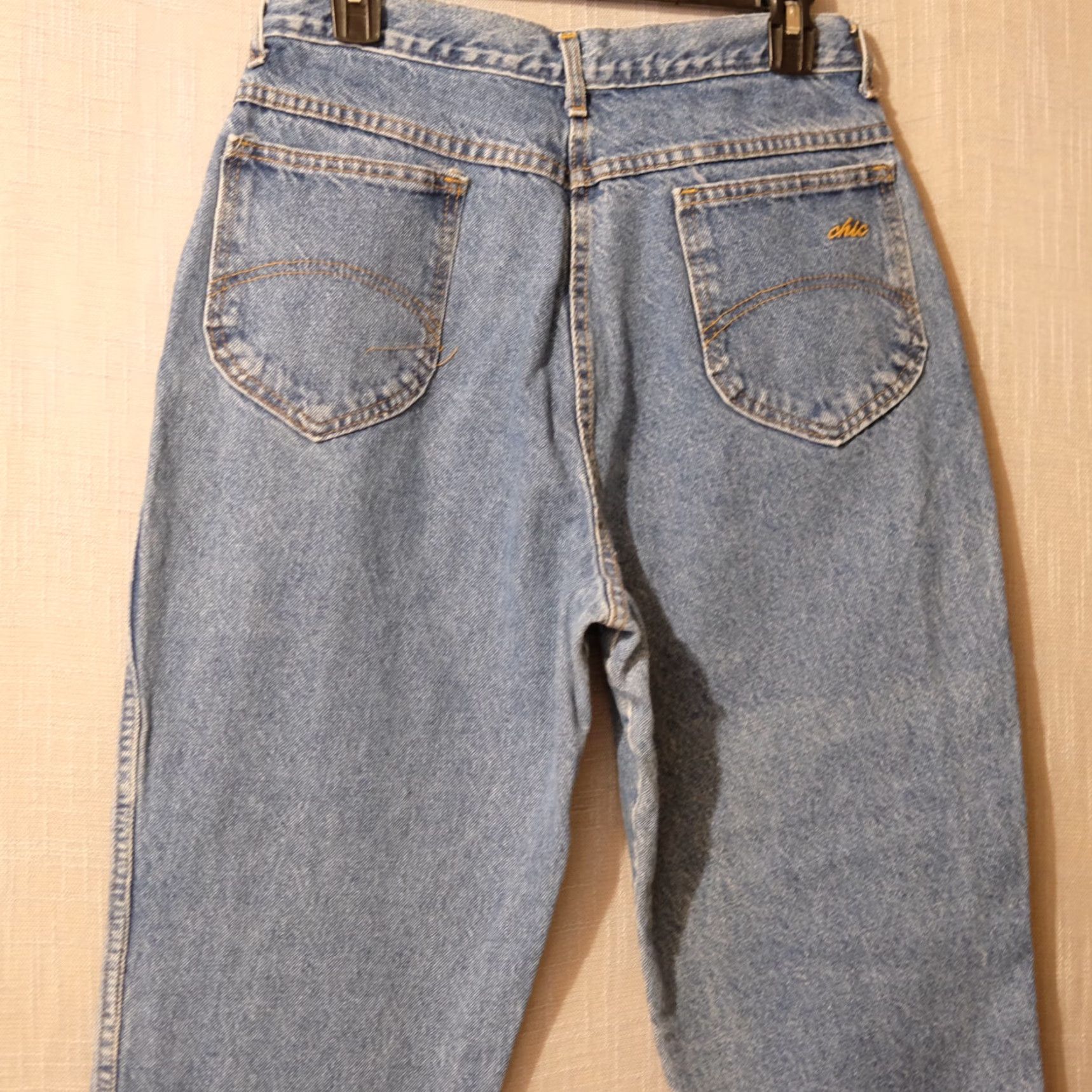 Vintage VINTAGE CHIC Jeans Blue Mom High-Rise Med Wash Denim 100% Cotton Womens 16 #A2-33 Size 29" - 7 Thumbnail