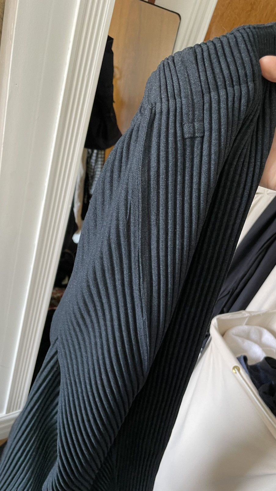 Homme Plisse Issey Miyake Issey Miyake Homme Plisse Pleated Pants Wool Like Size US 34 / EU 50 - 2 Thumbnail