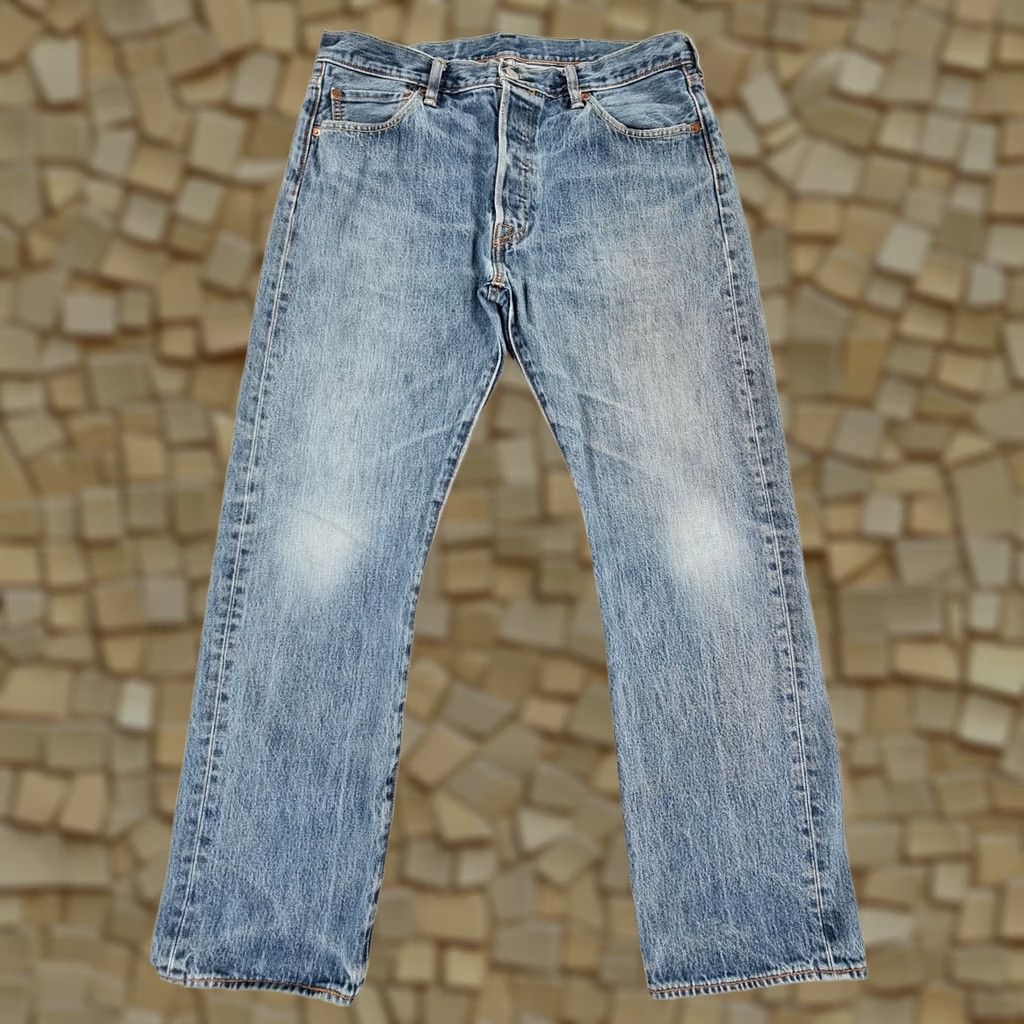 Levi's Levi's 501 Jeans Mens Blue W36 L30 Regular Straight Denim Size US 36 / EU 52 - 1 Thumbnail