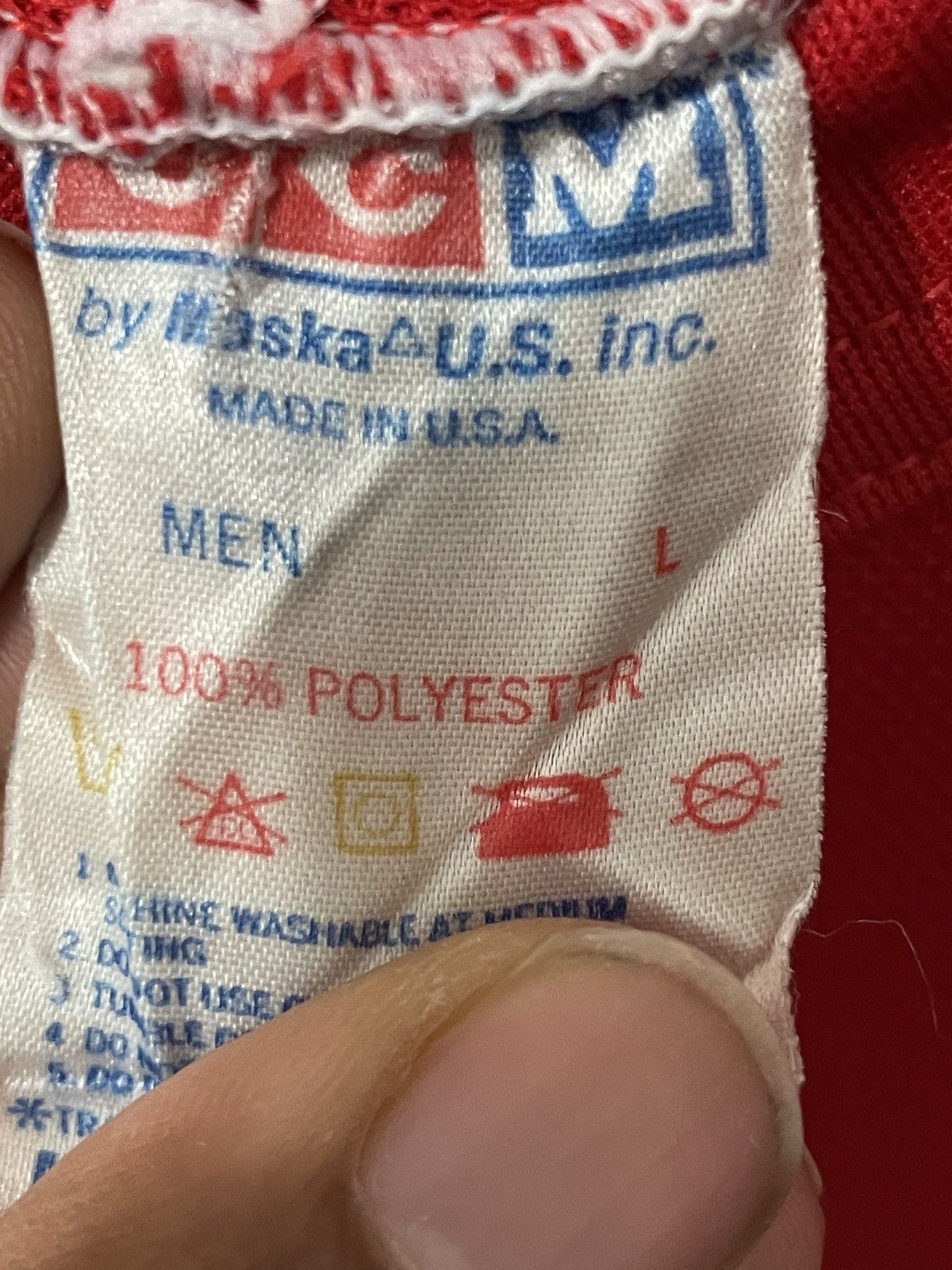 Ccm × Vintage Vintage Detroit Red Wings CCM Maska Jersey (112) Size US L / EU 52-54 / 3 - 5 Thumbnail