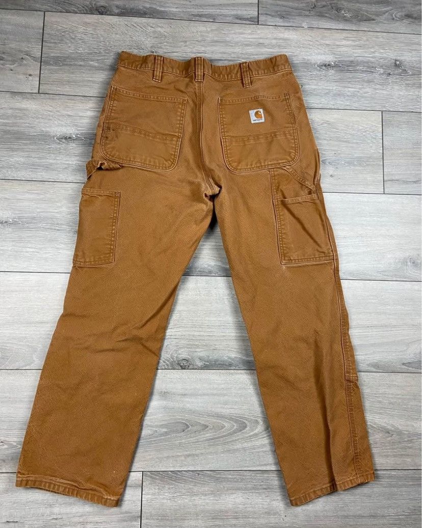 Carhartt Carhartt Double knee distressed work pants* mens 33x28 Size US 33 - 3 Thumbnail