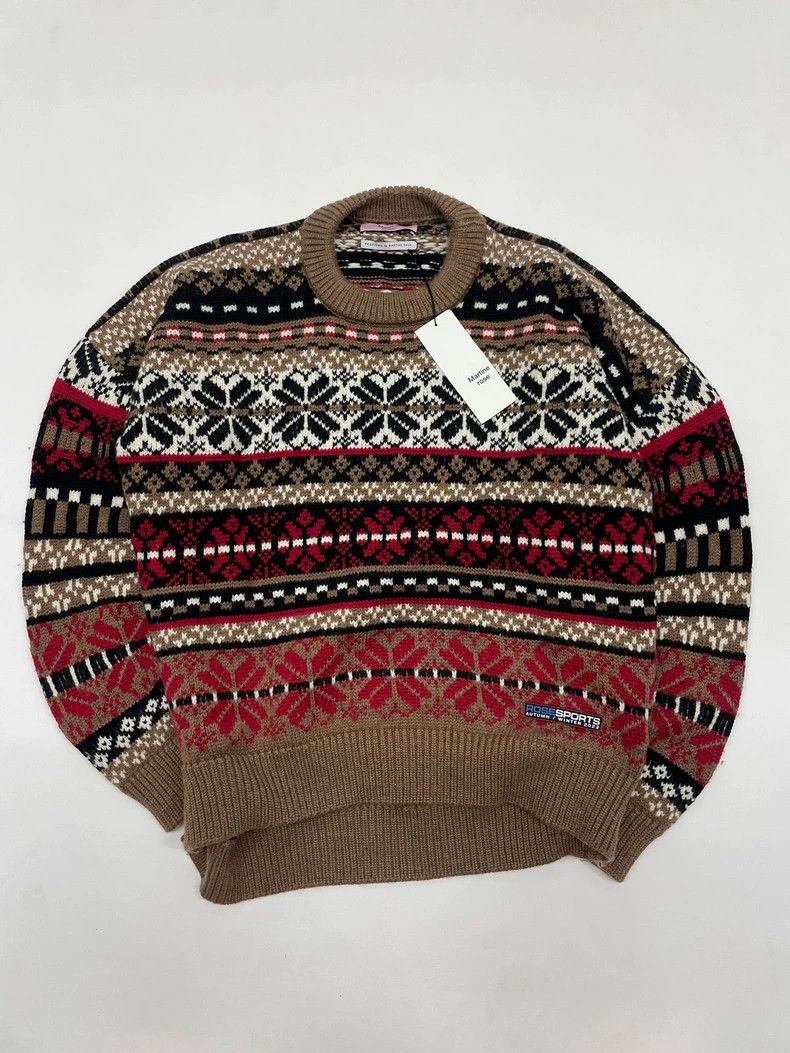 Martine Rose Martine Rose Oversized Ethnic Pattern Sweater - dmc Size US M / EU 48-50 / 2 - 1 Thumbnail