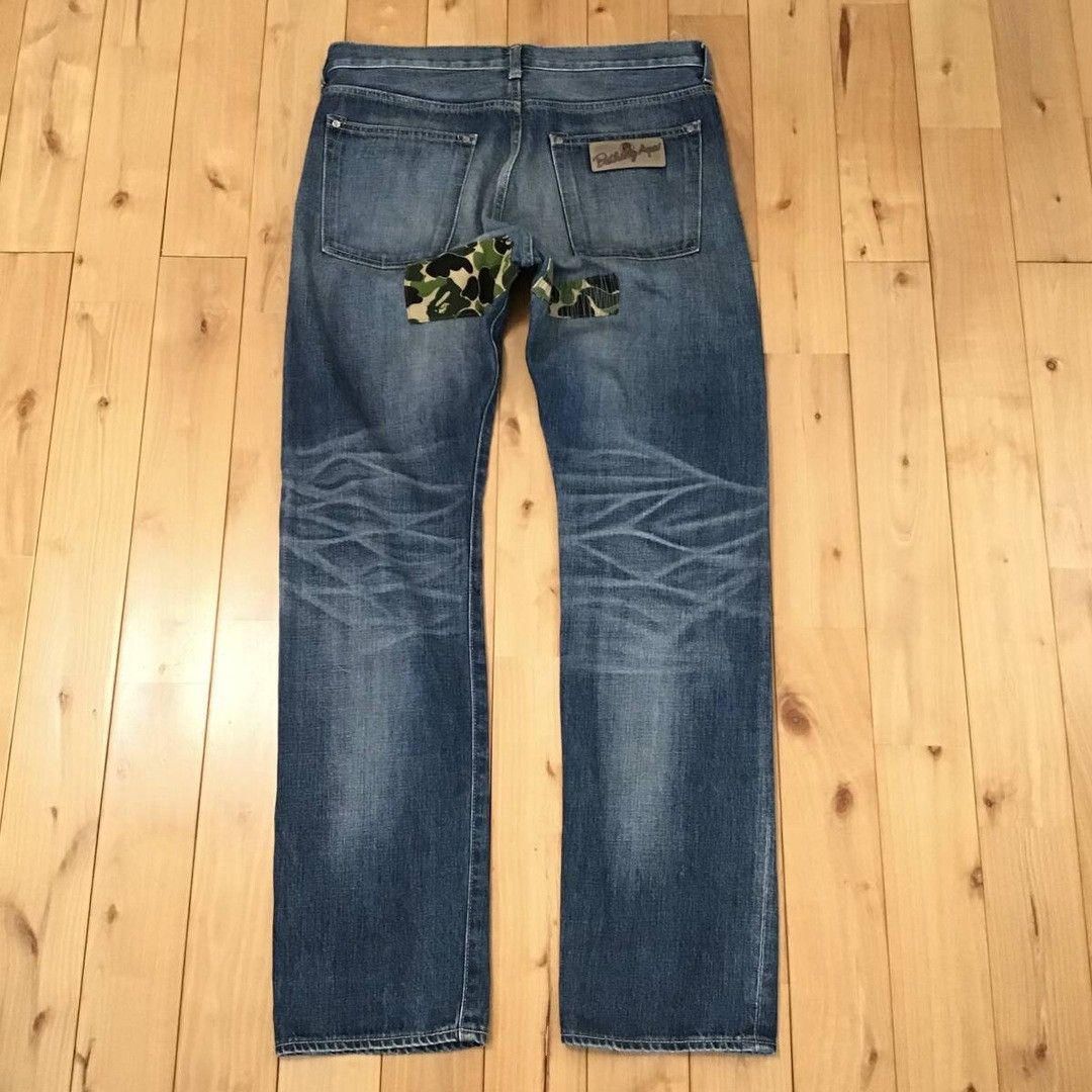 Bape BAPE ABC camo College logo DAMAGE DENIM PANTS APE ★size M Size US 32 / EU 48 - 3 Thumbnail