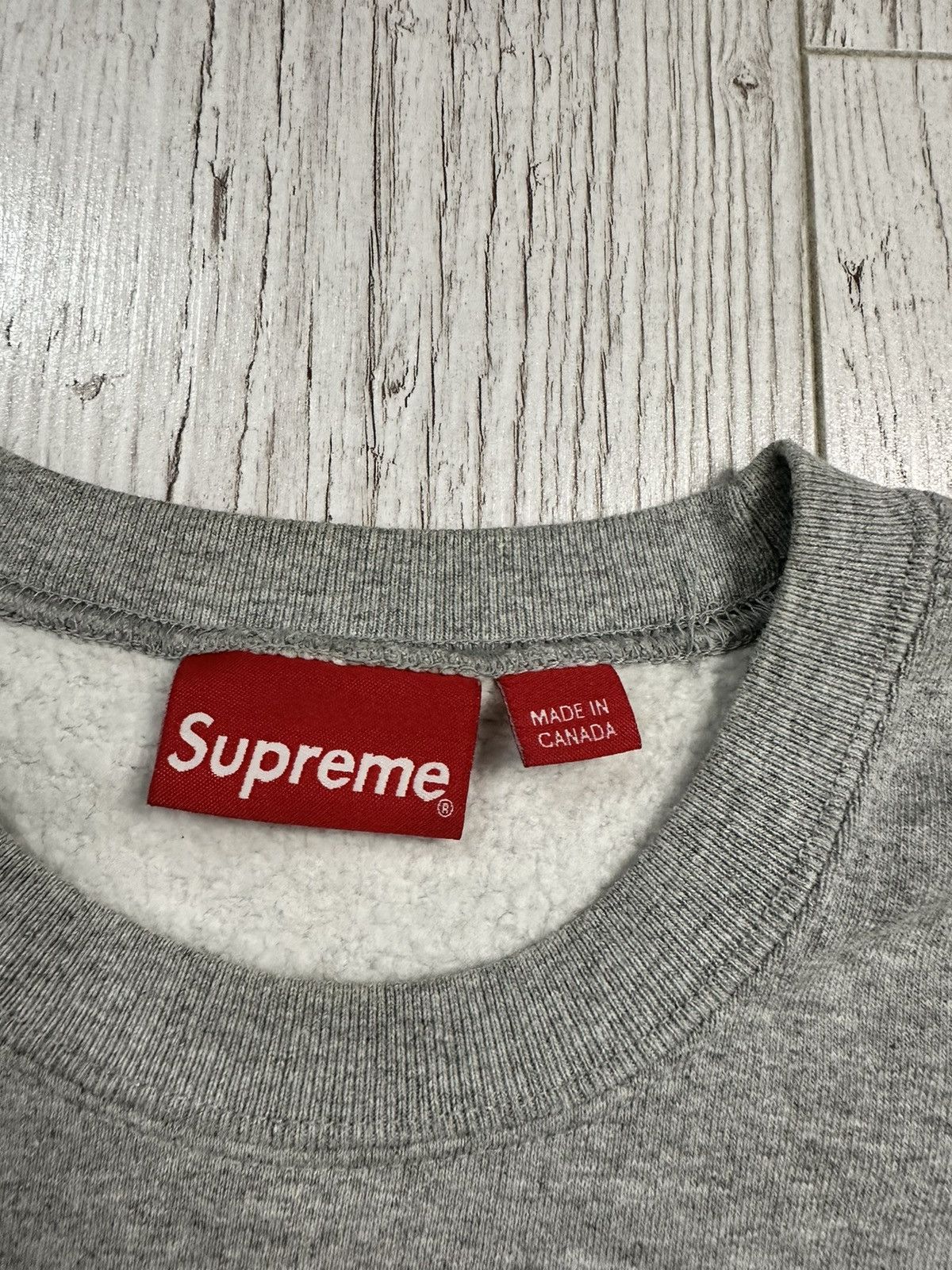 Supreme Supreme Stacked Crewneck Heather Grey Size US M / EU 48-50 / 2 - 5 Thumbnail