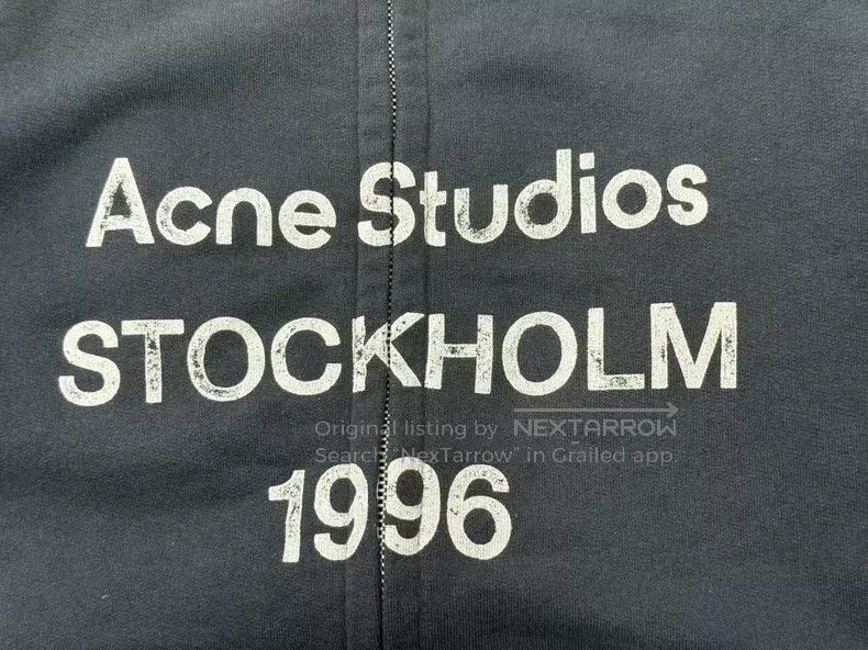 Other Acne Studios Distressed Loose Fit Casual Bomber Jacket Bla Size US L / EU 52-54 / 3 - 3 Thumbnail