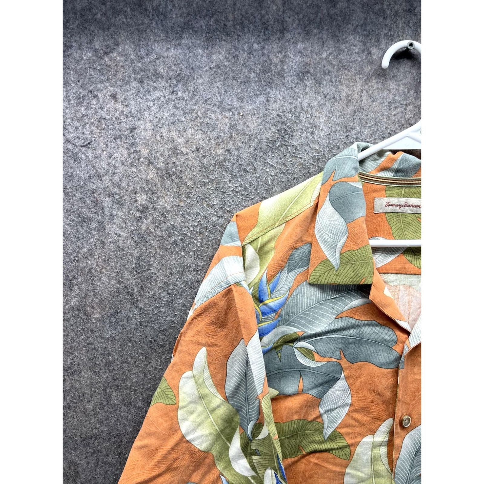Tommy Bahama Tommy Bahama Shirt Men XL Orange Floral Silk Hawaiian Camp Paradise Button Front Size US XL / EU 56 / 4 - 7 Thumbnail