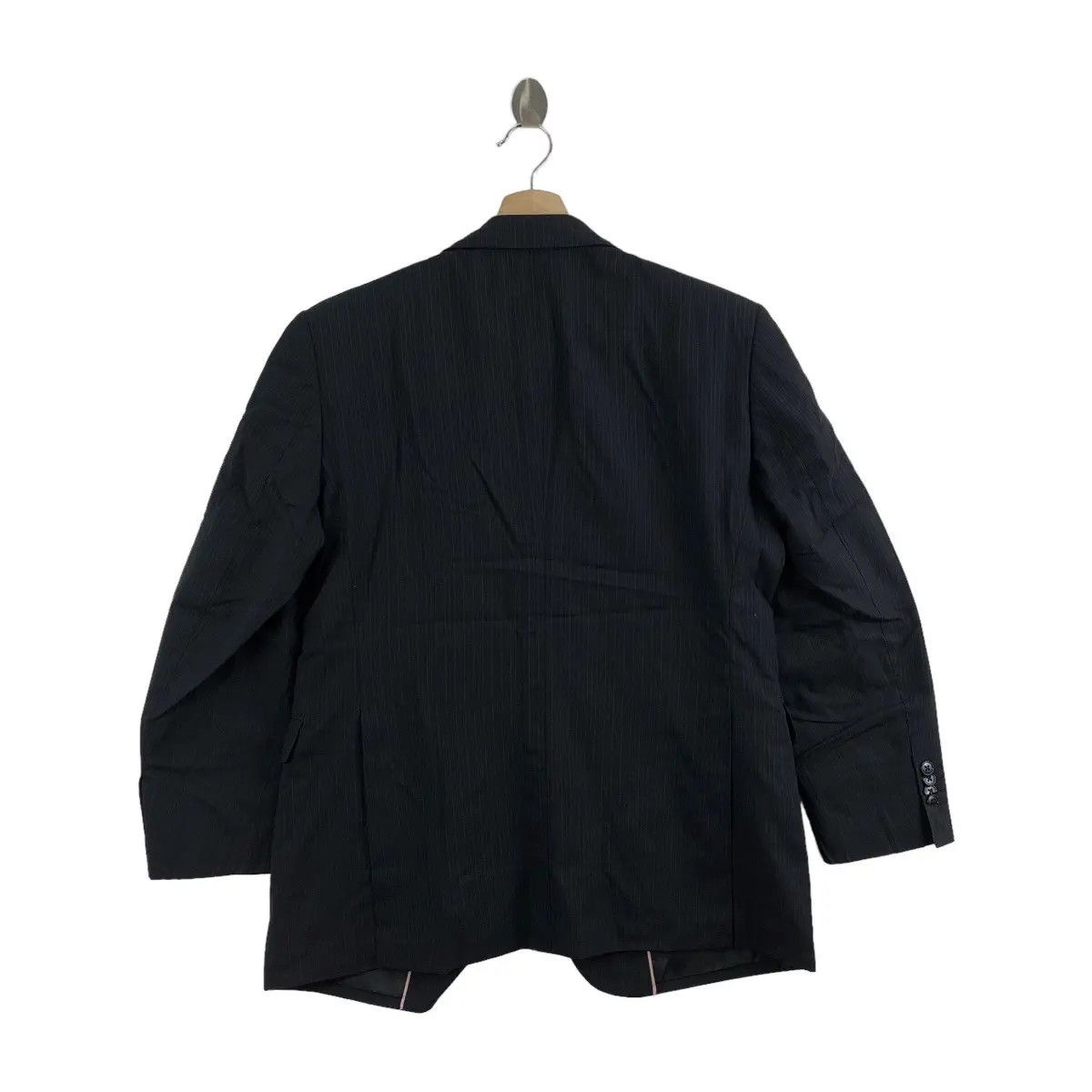 Vintage Vintage 90’ PINK PANTHER 2 Button Black Blazer Sport Coat Size 38R - 6 Thumbnail