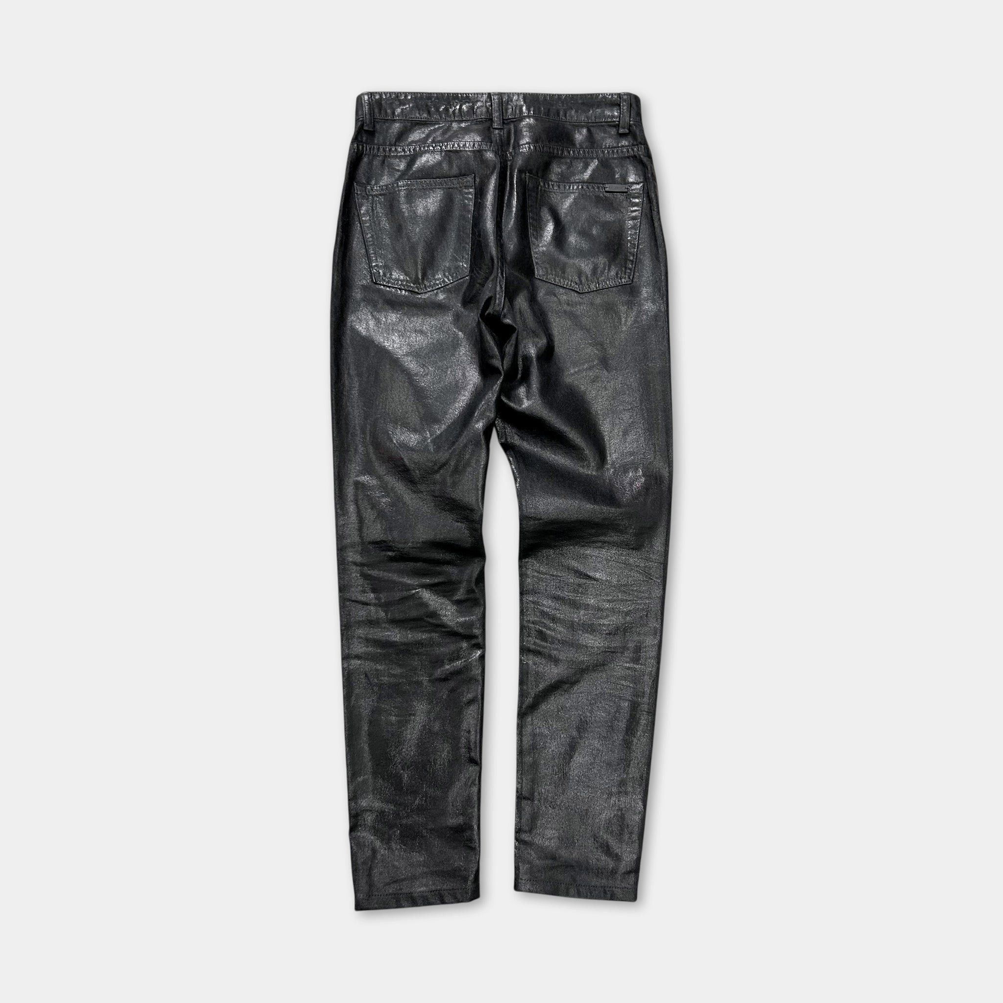 Saint Laurent Paris Saint Laurent Paris D05 Waxed Skinny Jeans Size US 28 / EU 44 - 4 Thumbnail