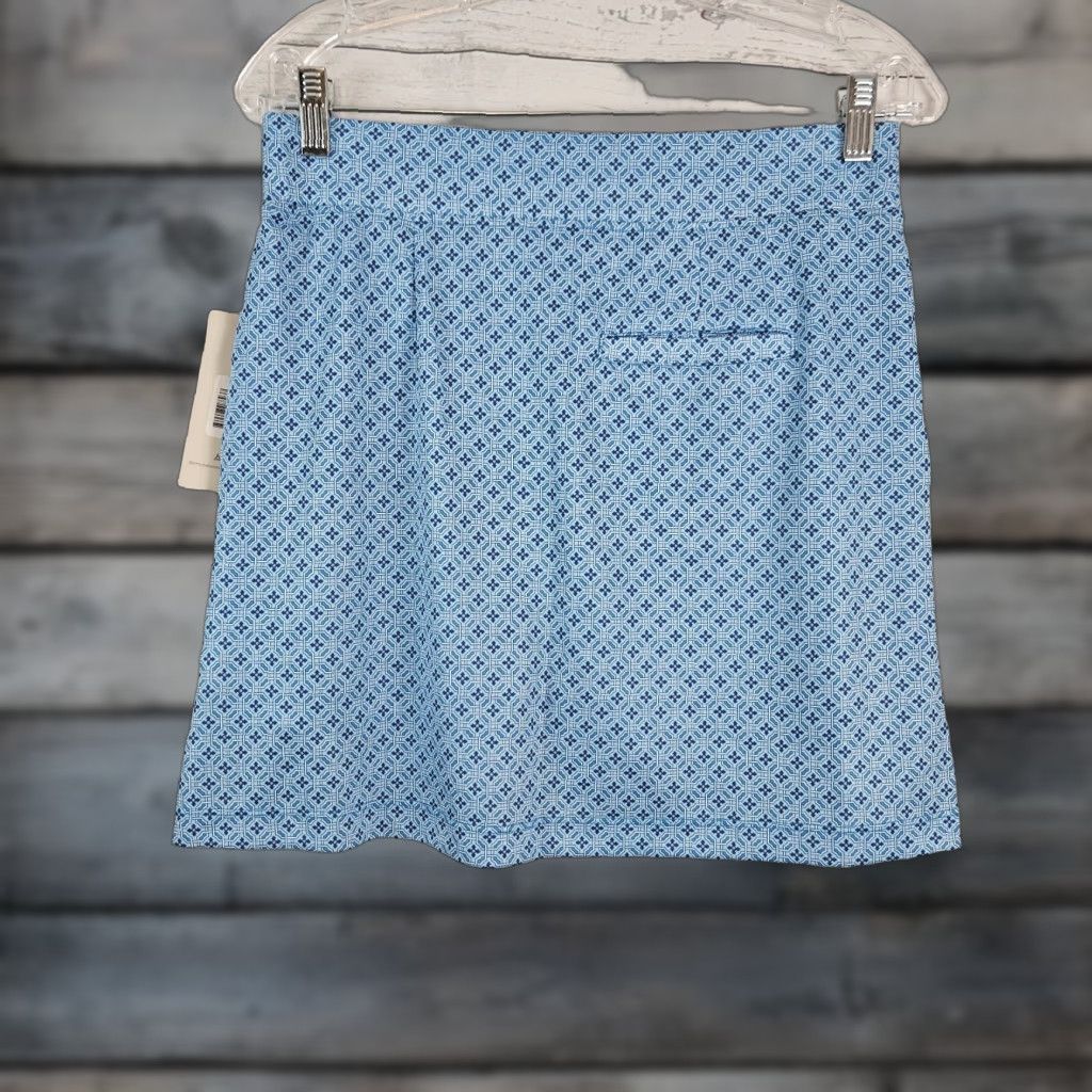 Vintage VINTAGE Bermuda Sands Womens Skort Sz Small Blue Pull On Pockets Size ONE SIZE - 1 Thumbnail