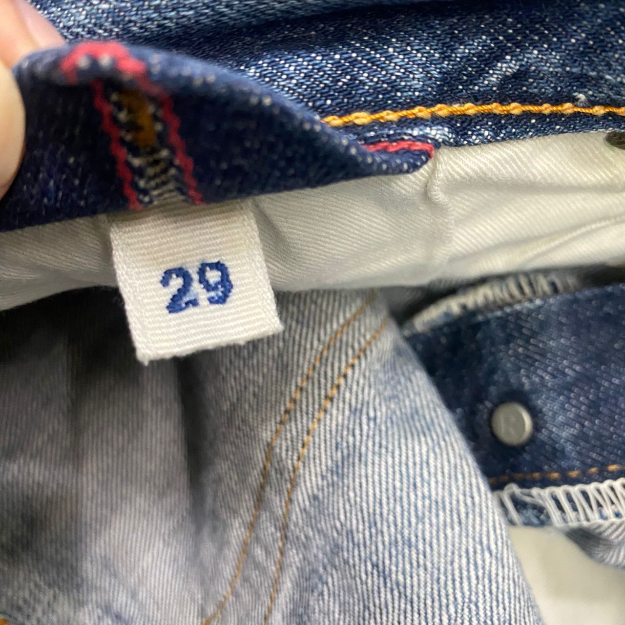 45rpm 💥Best Offer💥Vintage 45RPM Selvegde Distressed Denim Size US 30 / EU 46 - 17 Thumbnail