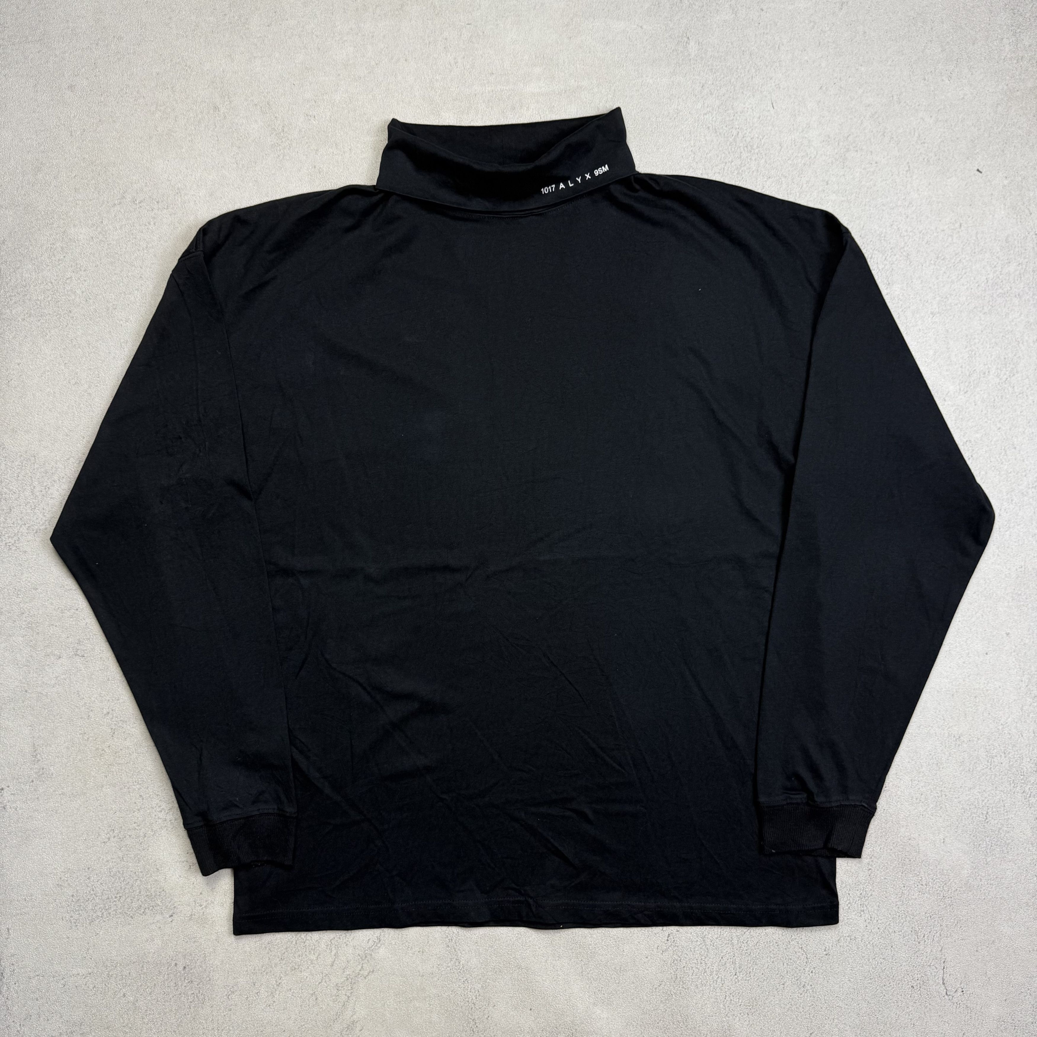 1017 ALYX 9SM ALYX Black Visual Logo Turtleneck T-Shirt Size US L / EU 52-54 / 3 - 1 Thumbnail