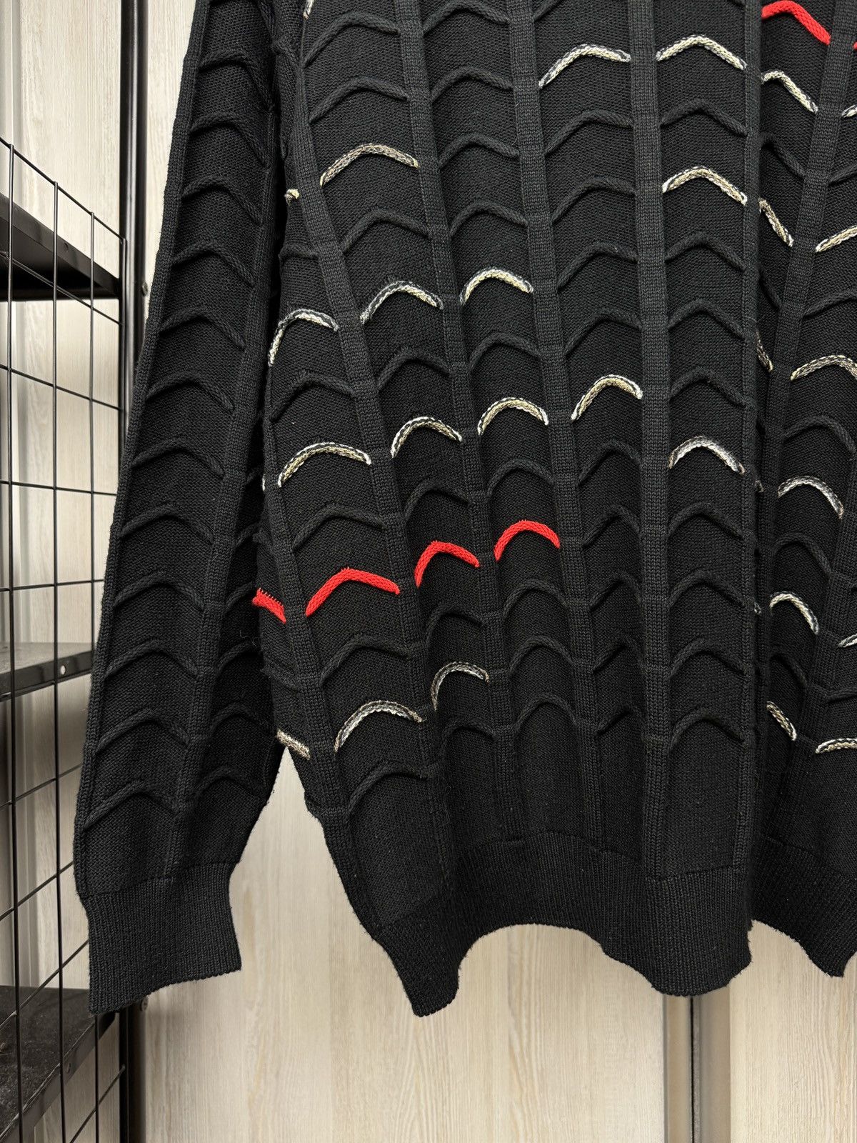 Carlo Colucci Carlo Colucci black cable knitted cotton sweater size 54 Size US L / EU 52-54 / 3 - 4 Thumbnail
