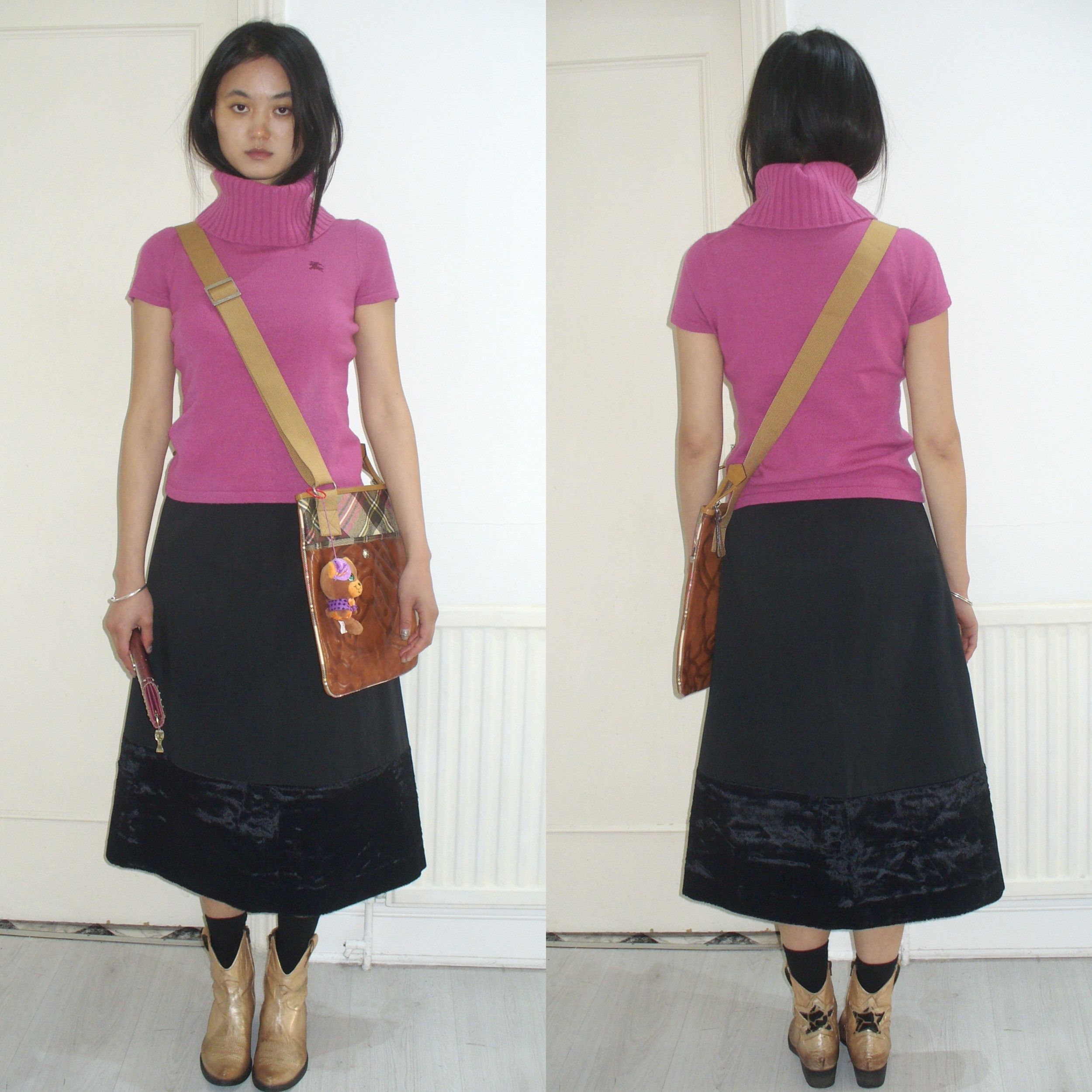 Issey Miyake HaaT by Issey Miyake black skirt Size 26" / US 2 / IT 38 - 2 Thumbnail