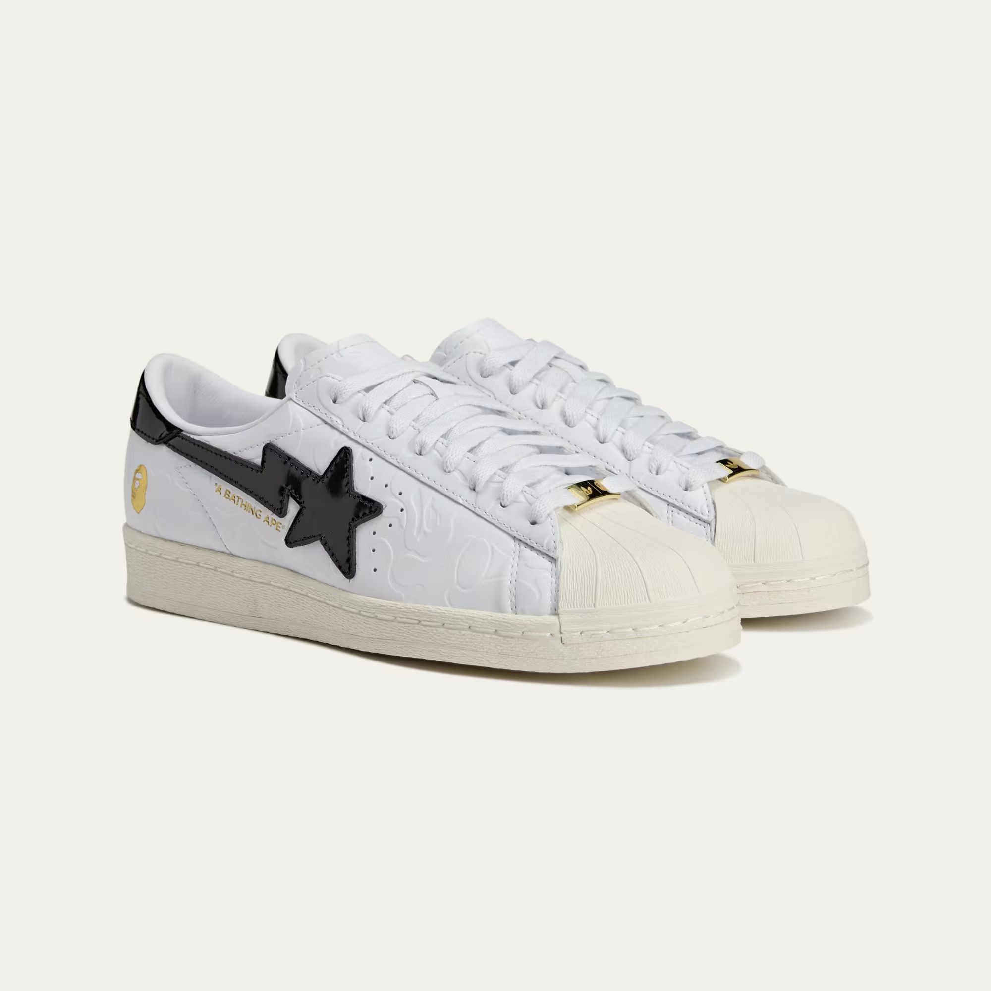 Adidas × Bape BAPE X ADIDAS SSTR V BAPE Sneakers shoes Size US 8 / EU 41 - 4 Thumbnail