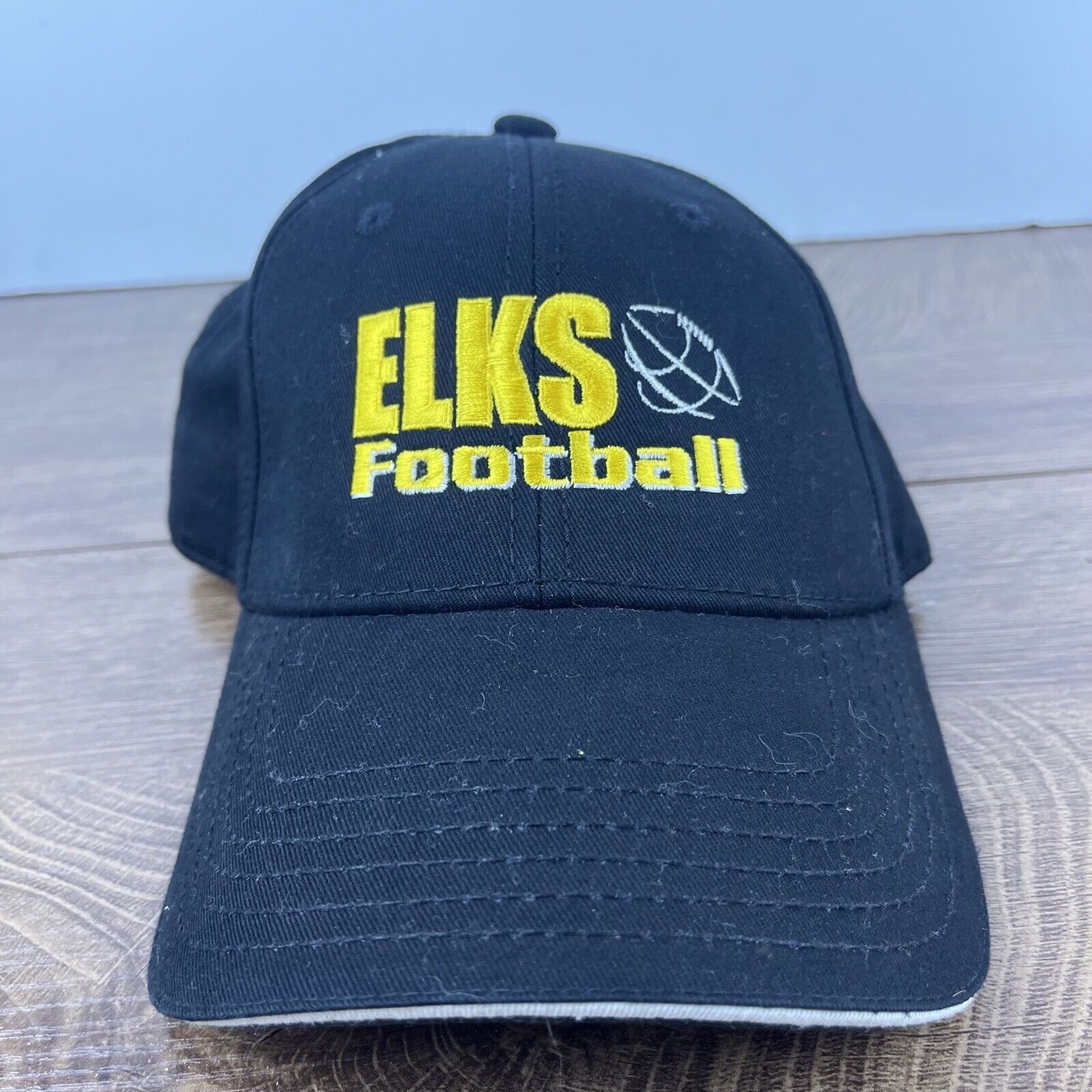 Other Centerville Elks Football Hat Black Elks Adjustable Hat Blac Size ONE SIZE - 2 Thumbnail