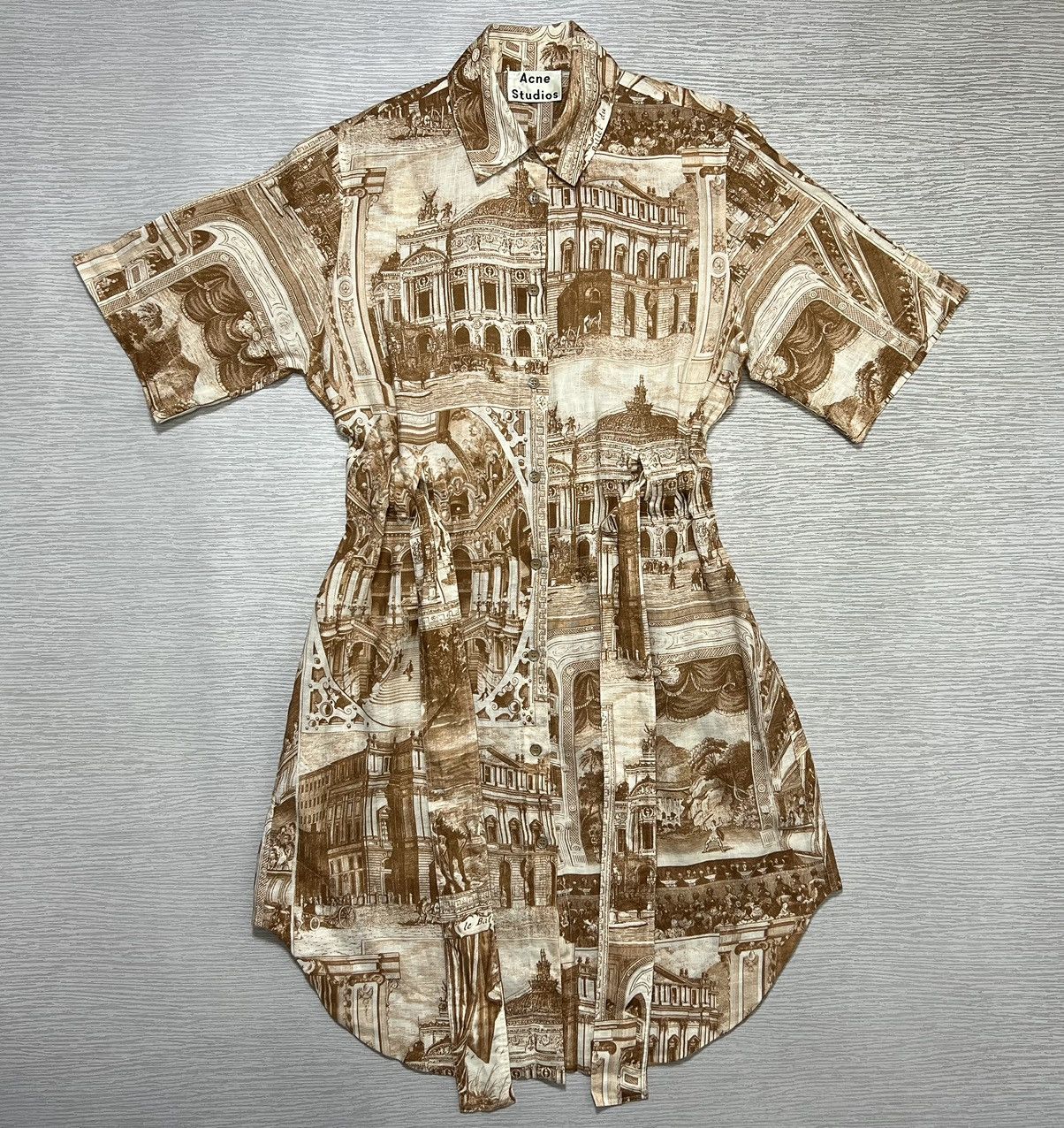 Acne Studios Acne Studios - S/S 2019 - Della Theatre Linen Dress Size XS / US 0-2 / IT 36-38 - 1 Thumbnail
