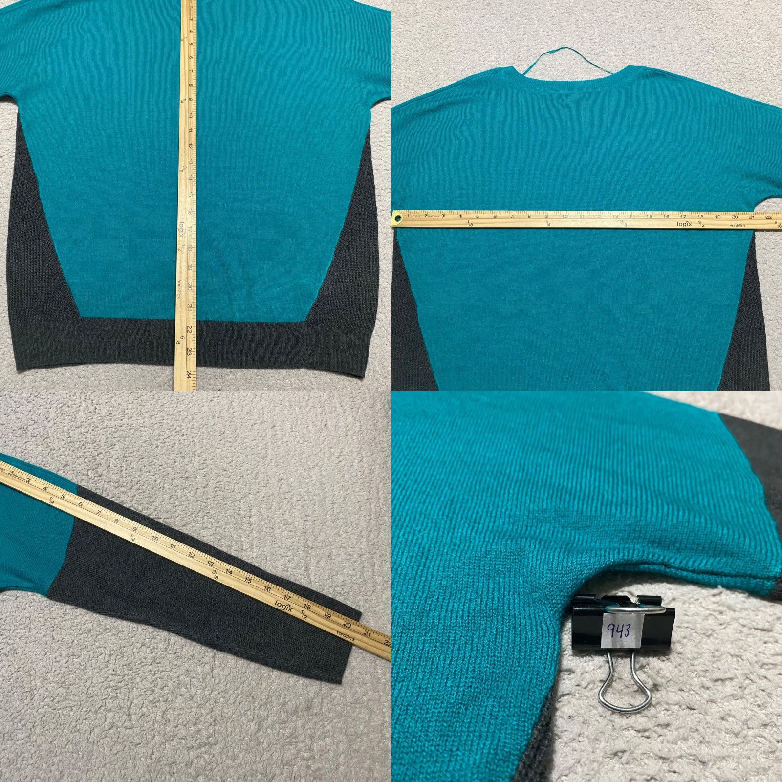 Apt. 9 Apt. 9 Sweater Womens Medium Crew Neck Green Colorblock Pullover NWT Cozy Knit Warm Winter Fall 90s Style Mens Womens Size M / US 6-8 / IT 42-44 - 8 Thumbnail