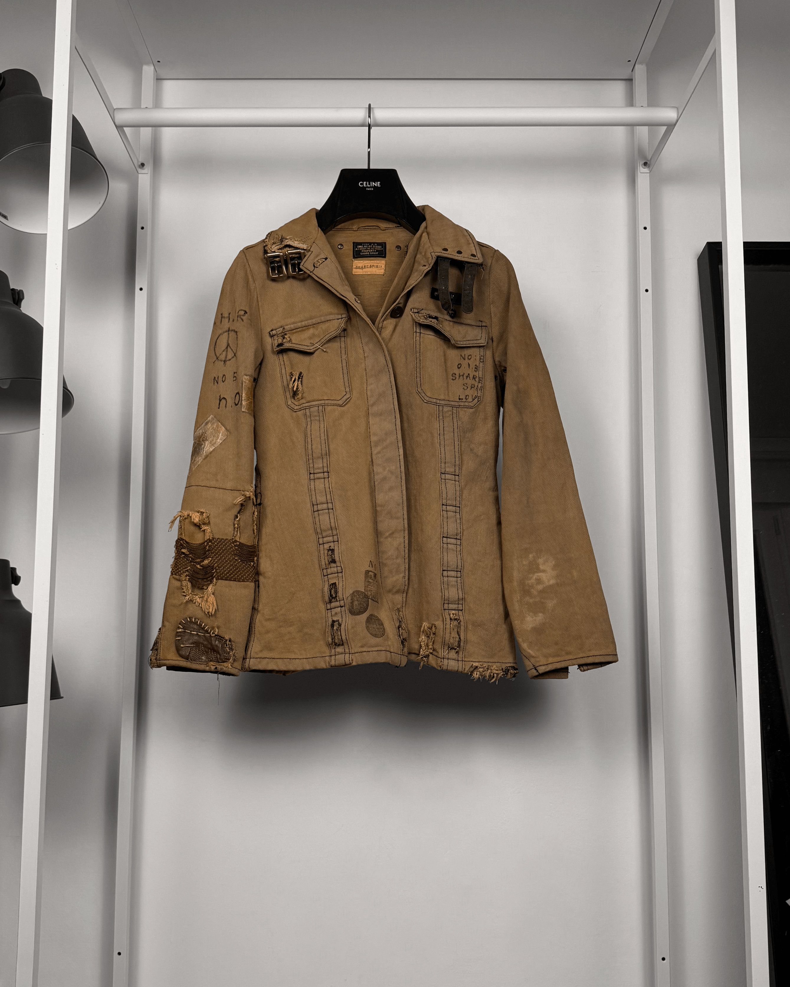 Share Spirit Homme Share Spirit Military Chainmail Distressed Field Jacket Size US M / EU 48-50 / 2 - 3 Thumbnail