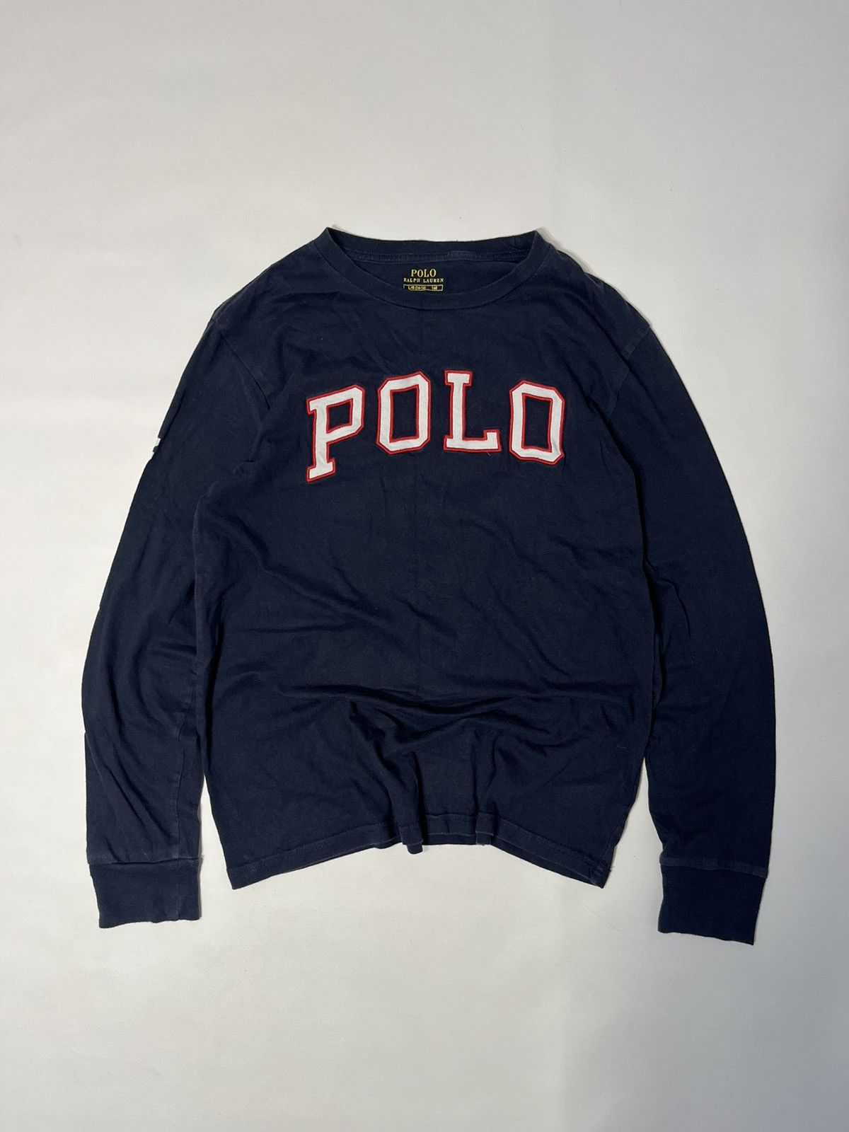 Polo Ralph Lauren × Vintage Polo Ralph Lauren Big Logo Longsleeve Size US S / EU 44-46 / 1 - 1 Thumbnail