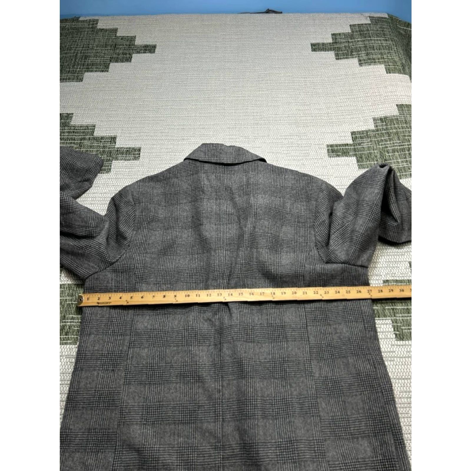 Banana Republic Banana Republic Coat Overcoat Mens Regular XL 2XL Gray Wool Blend Tweed Button Size US XXL / EU 58 / 5 - 5 Thumbnail