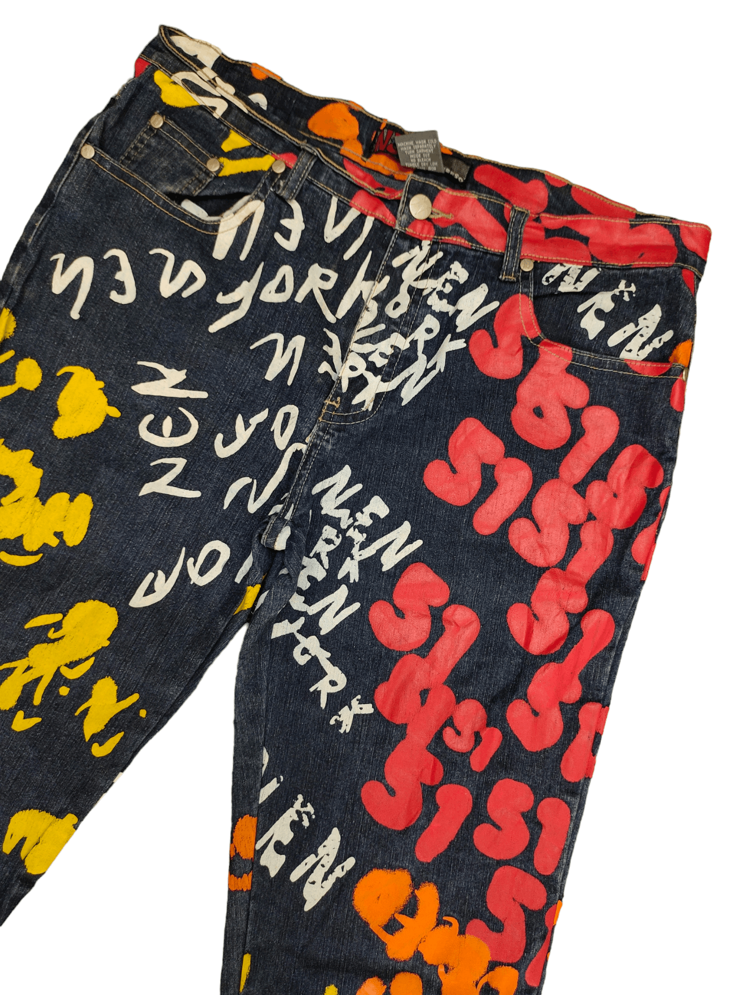 Hysteric Glamour Flare Jeans Neeso Fullprint Bootcut Y2k Goa Jpg Hysterics Size US 32 / EU 48 - 4 Thumbnail