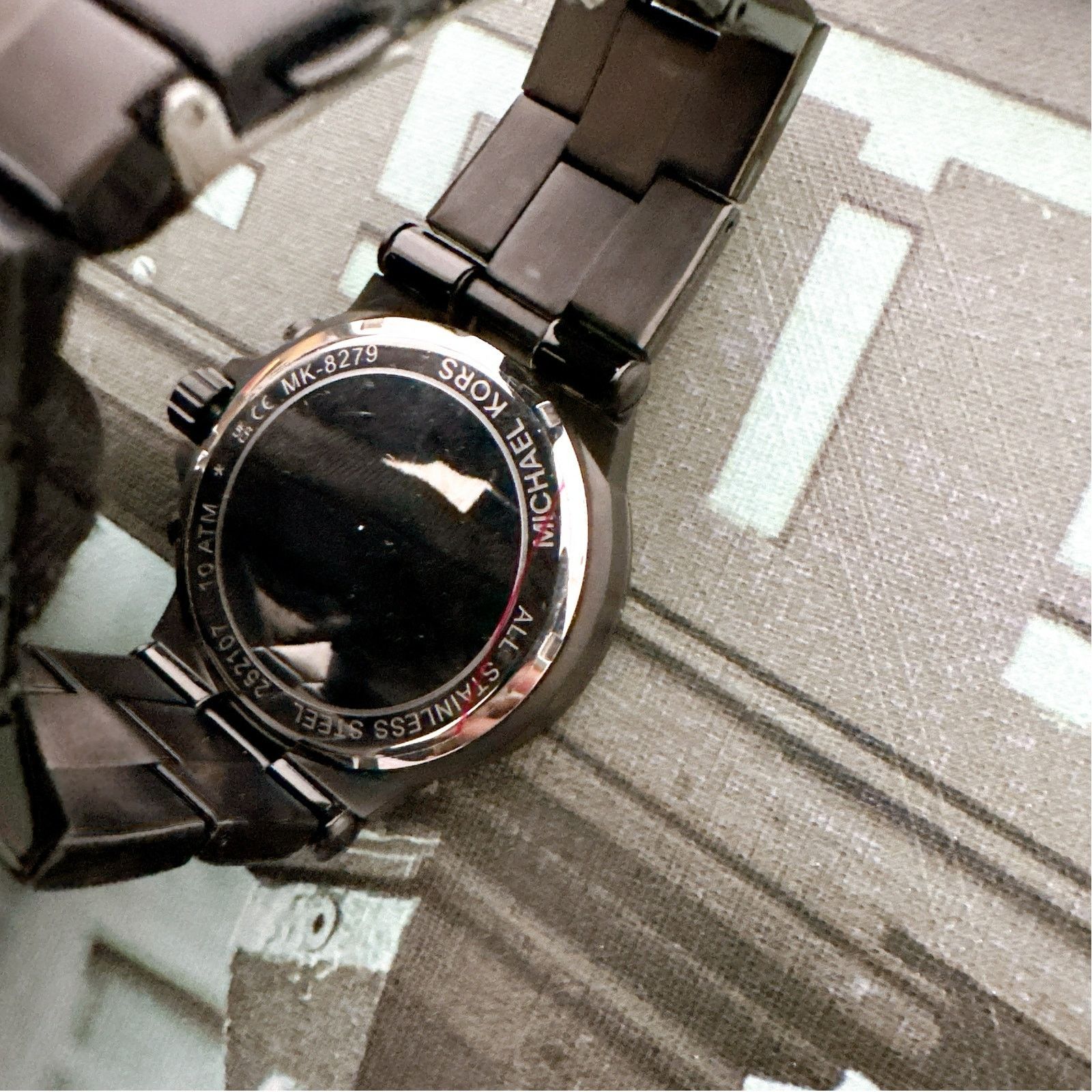 Michael Kors Michael Kors MK8279 Oversized Dylan Black-Tone Watch Size ONE SIZE - 5 Thumbnail
