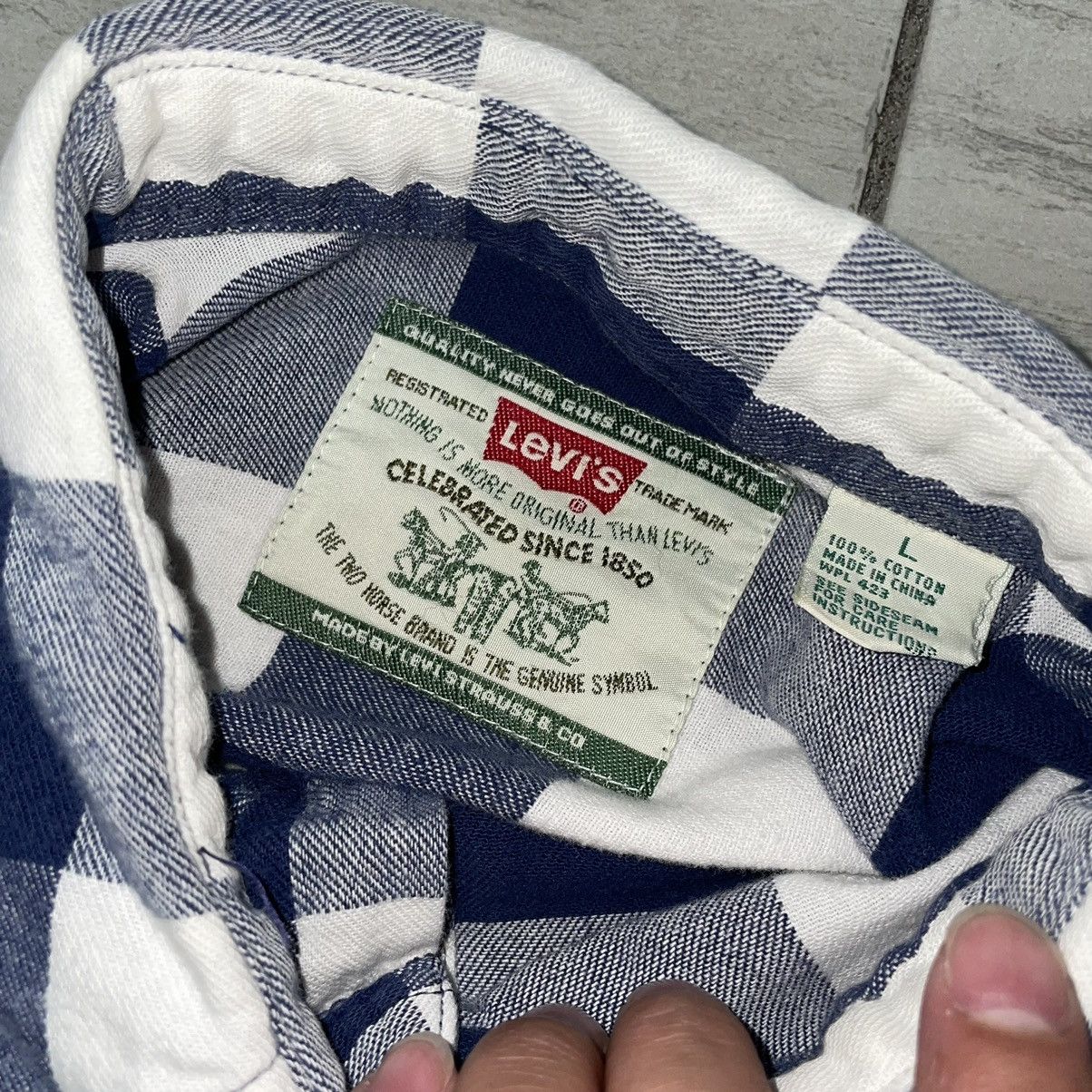 Levi's Levi’s Blue Tab Flannel Size US L / EU 52-54 / 3 - 5 Thumbnail