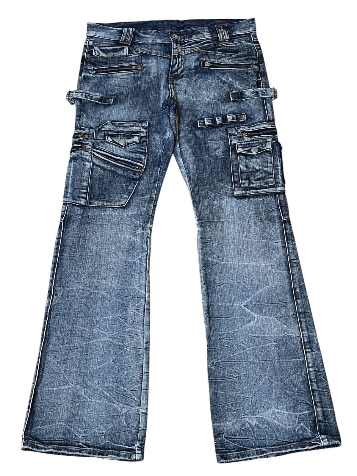 semanticdesign sick🔥Japanese SEMANTIC DESIGN multipocket flared jeans Size US 34 / EU 50 - 2 Thumbnail