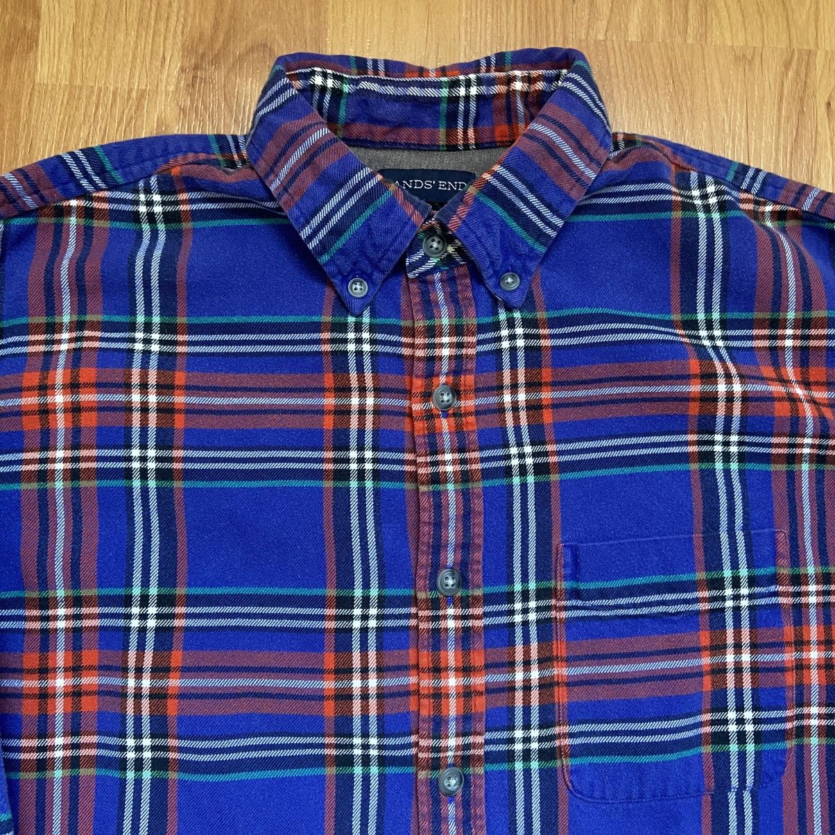 Lands' End Lands’ End Plaid Flannel Button Up Shirt Men’s Medium Size US M / EU 48-50 / 2 - 4 Thumbnail