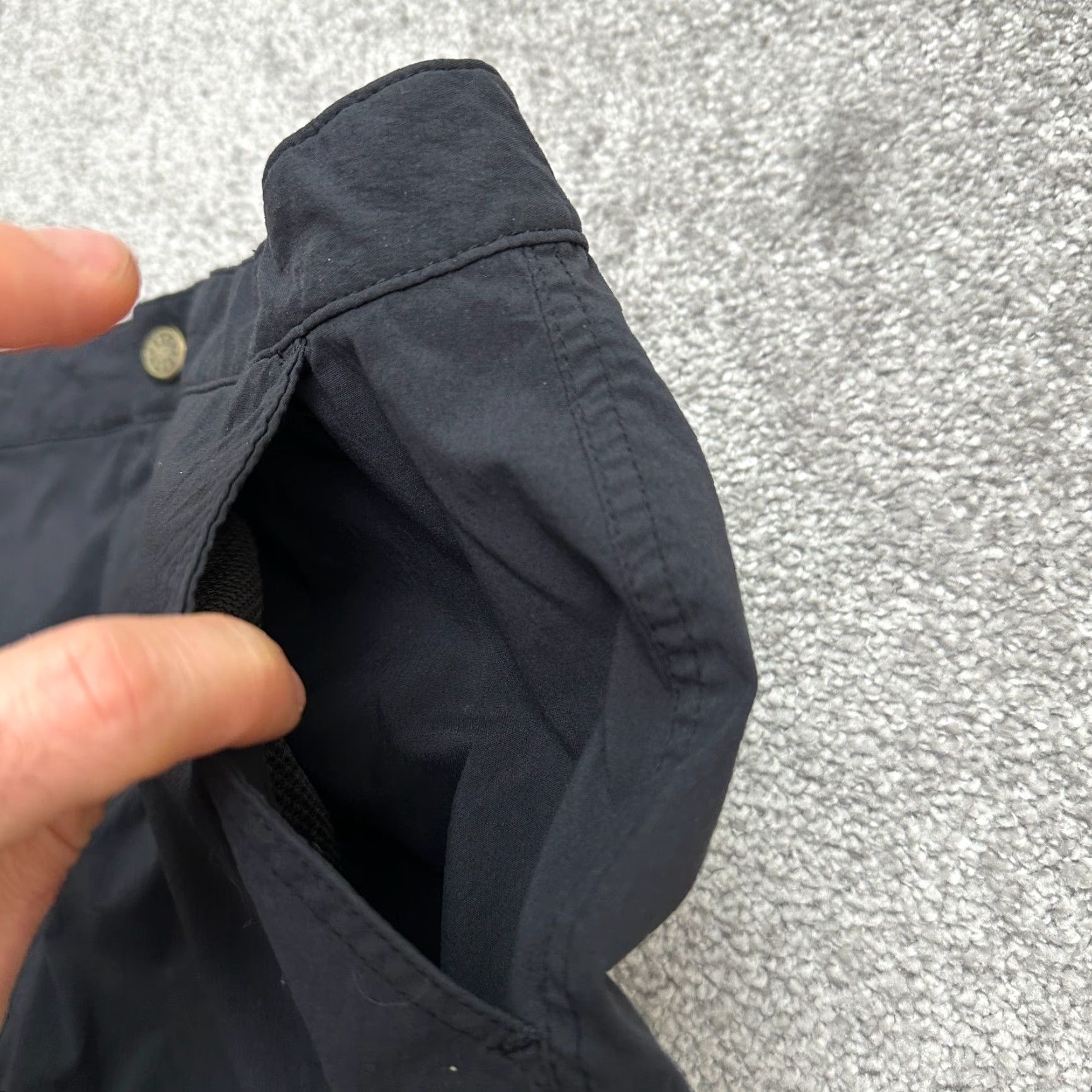 Royal Robbins VINTAGE NO — Royal Robbins Cropped Pants Womens 12 Black Straight Active Outdoor Hiking 34x18 Size 34" / US 12 / IT 48 - 5 Thumbnail