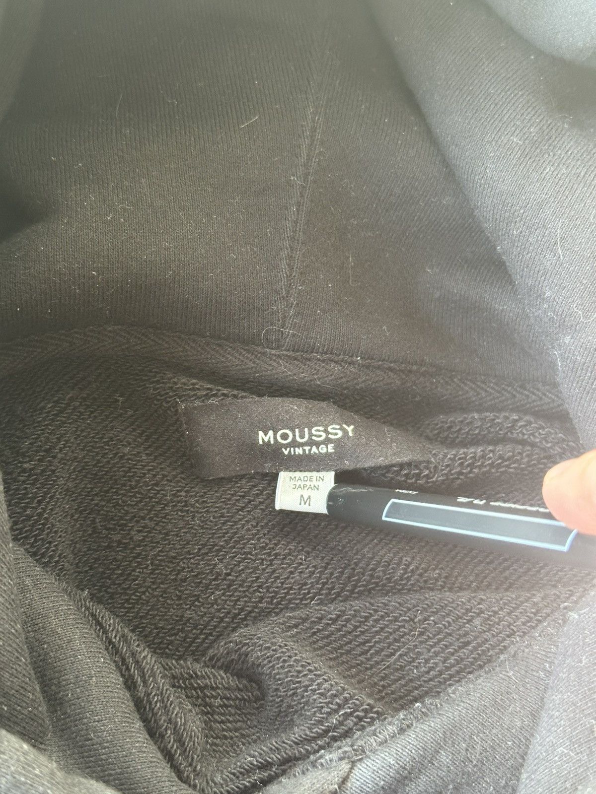 MOUSSY Moussy Vintage Made in Japan Black Hoodie SSENSE Size US M / EU 48-50 / 2 - 3 Thumbnail
